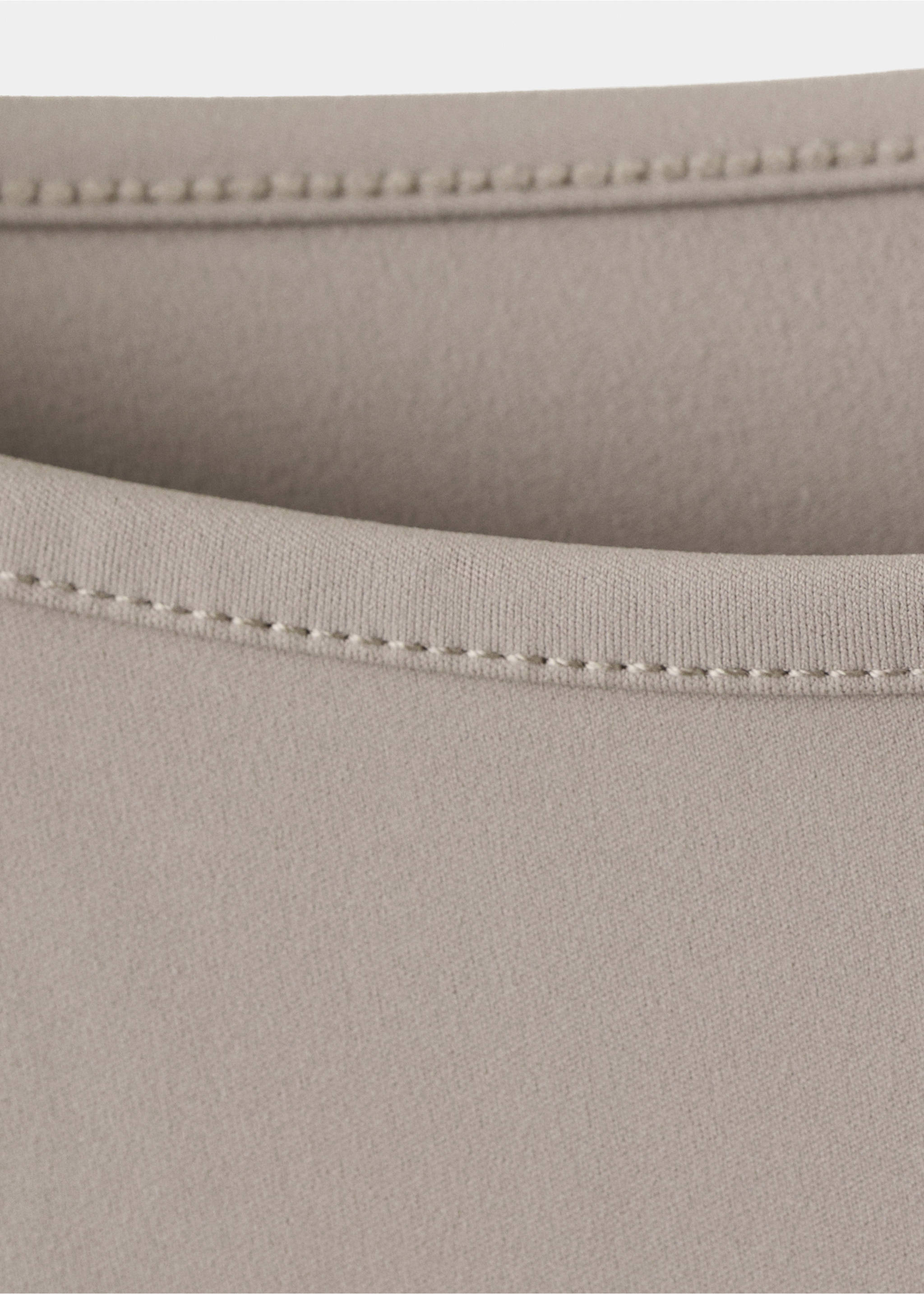 Top crop cintré - Détail de l'article 8, Marron clair/pastel. Ref: 27065827-00.