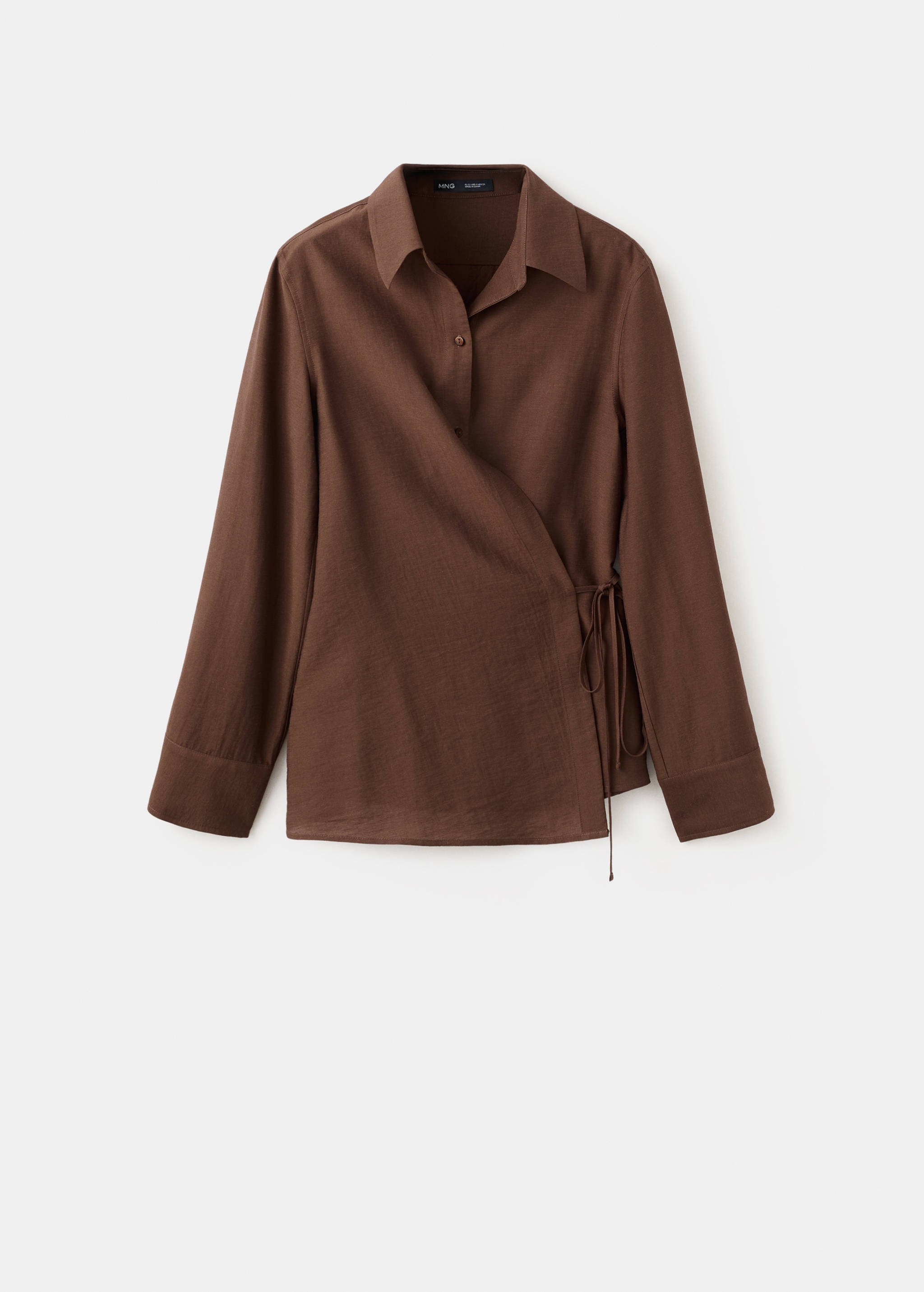 Wrap shirt with bow - Article without model