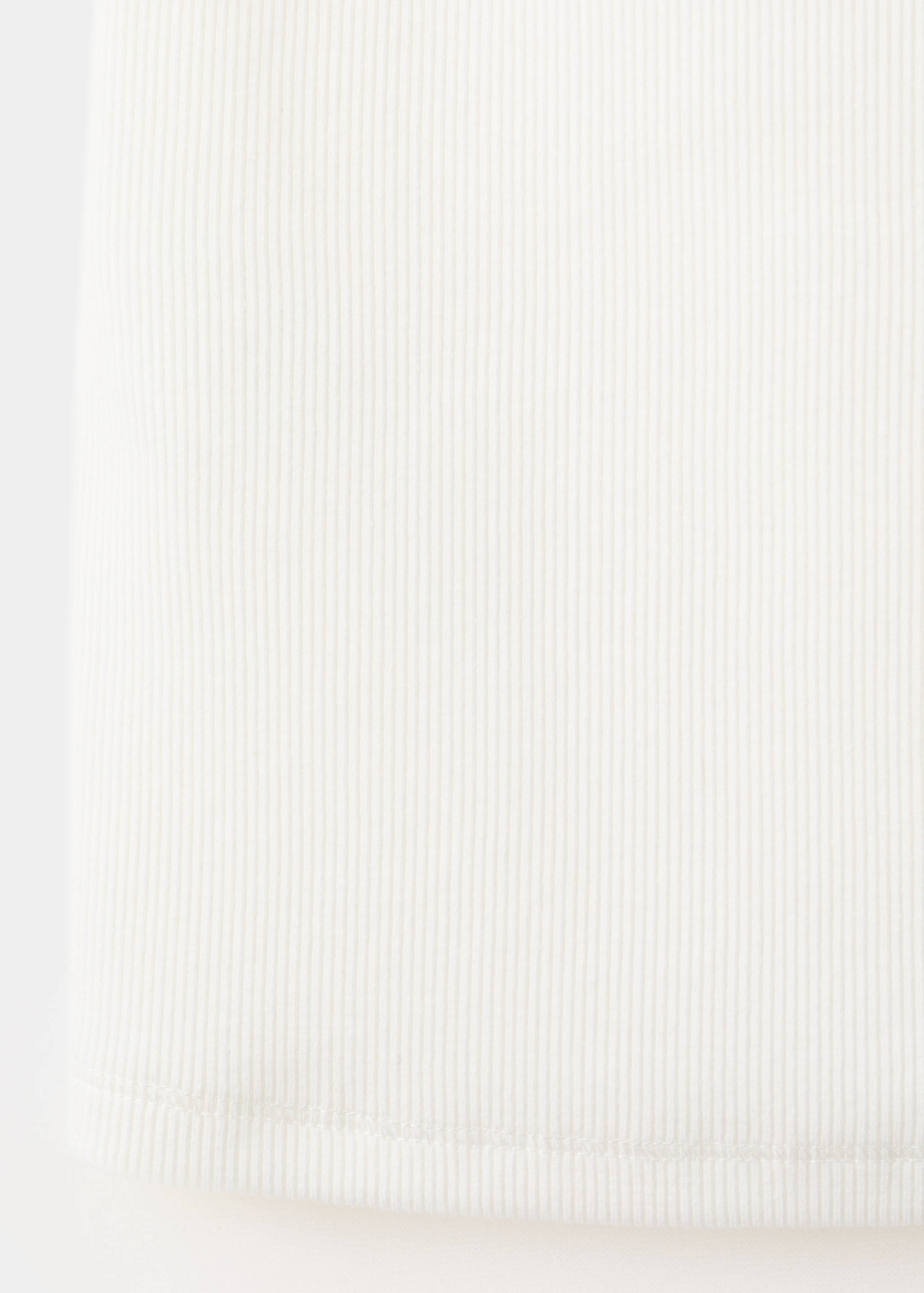 Ribbed cotton-blend top - Details of the article 8