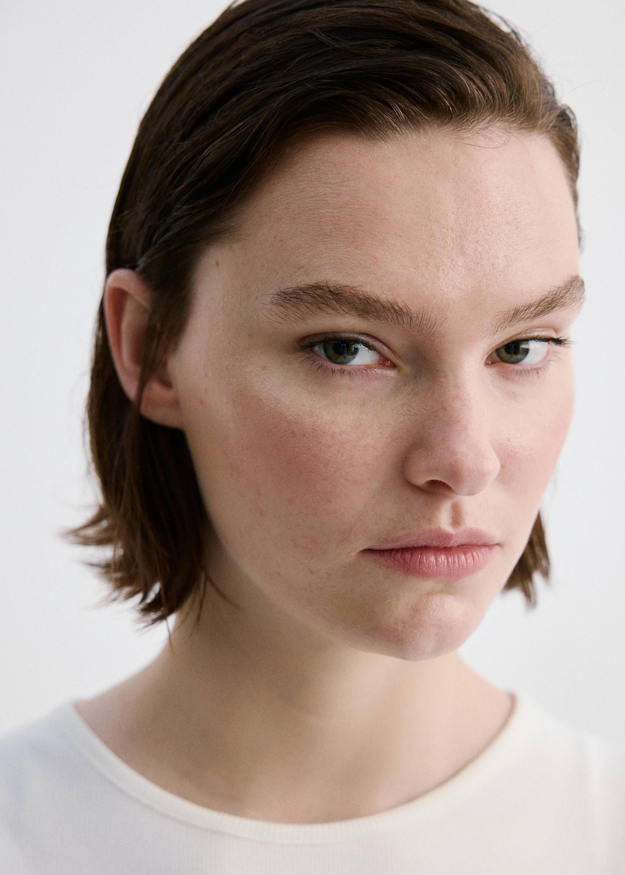 Ribbed cotton-blend top - Details of the article 4