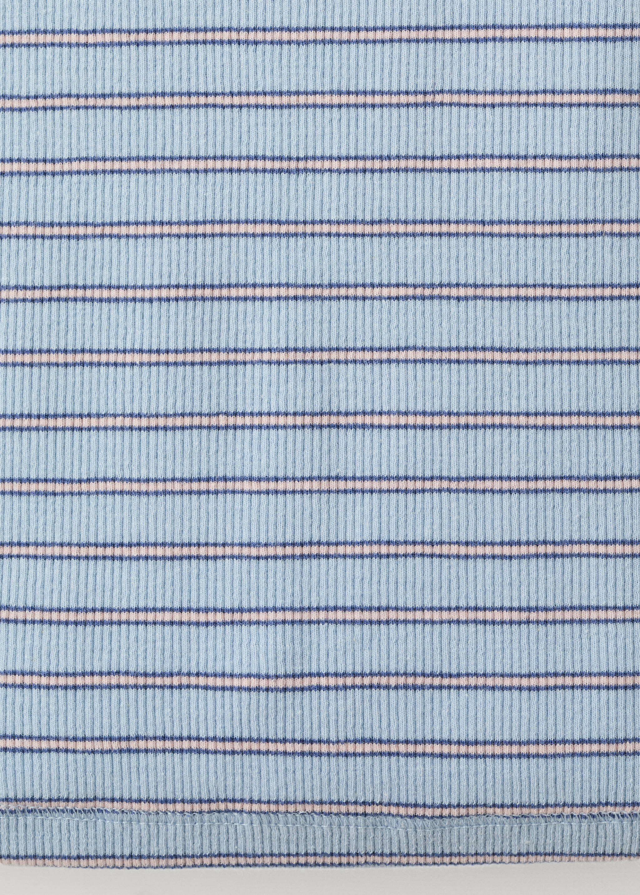 Ribbed cotton-blend top - Details of the article 0