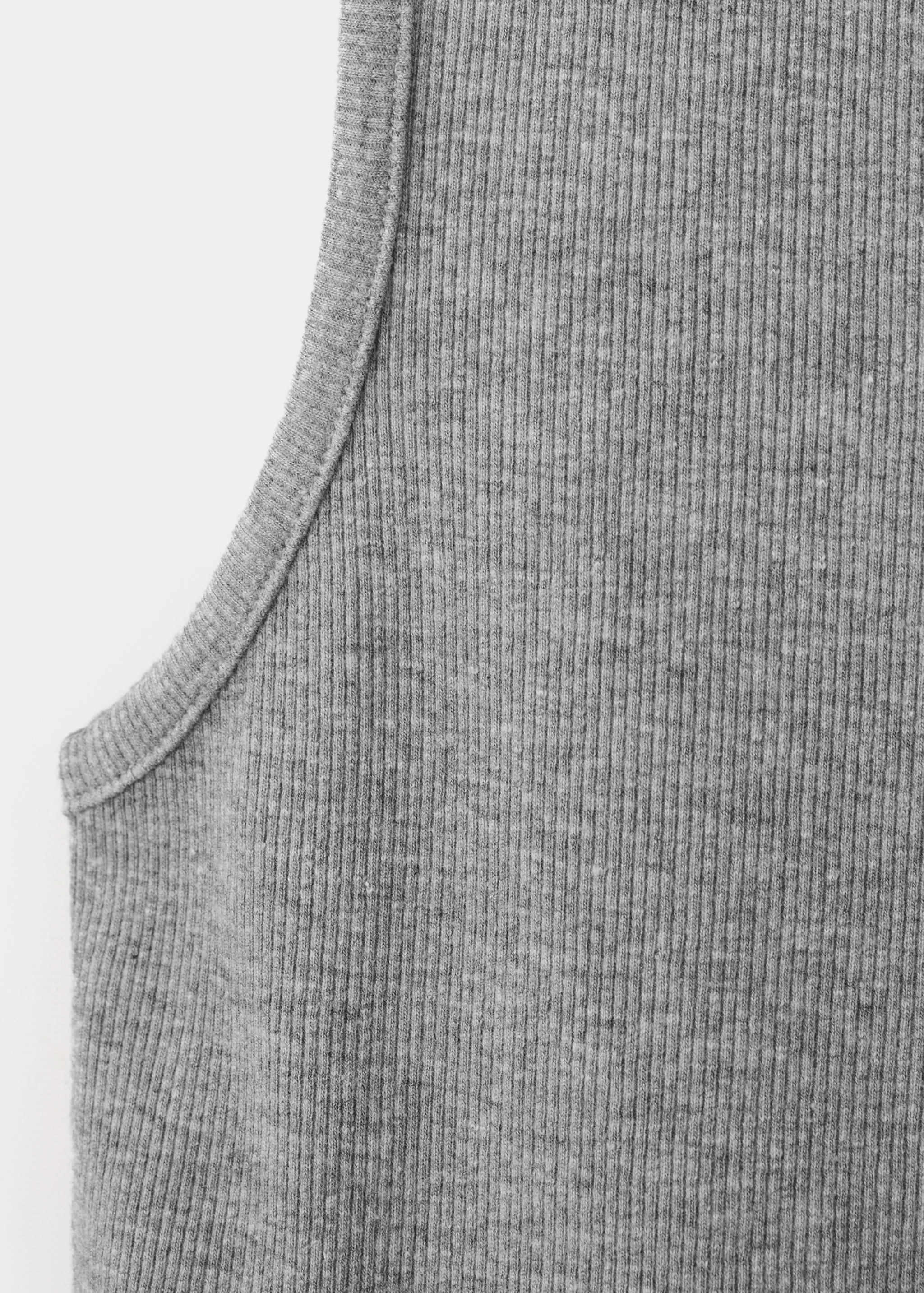 Ribbed cotton-blend top - Details of the article 0