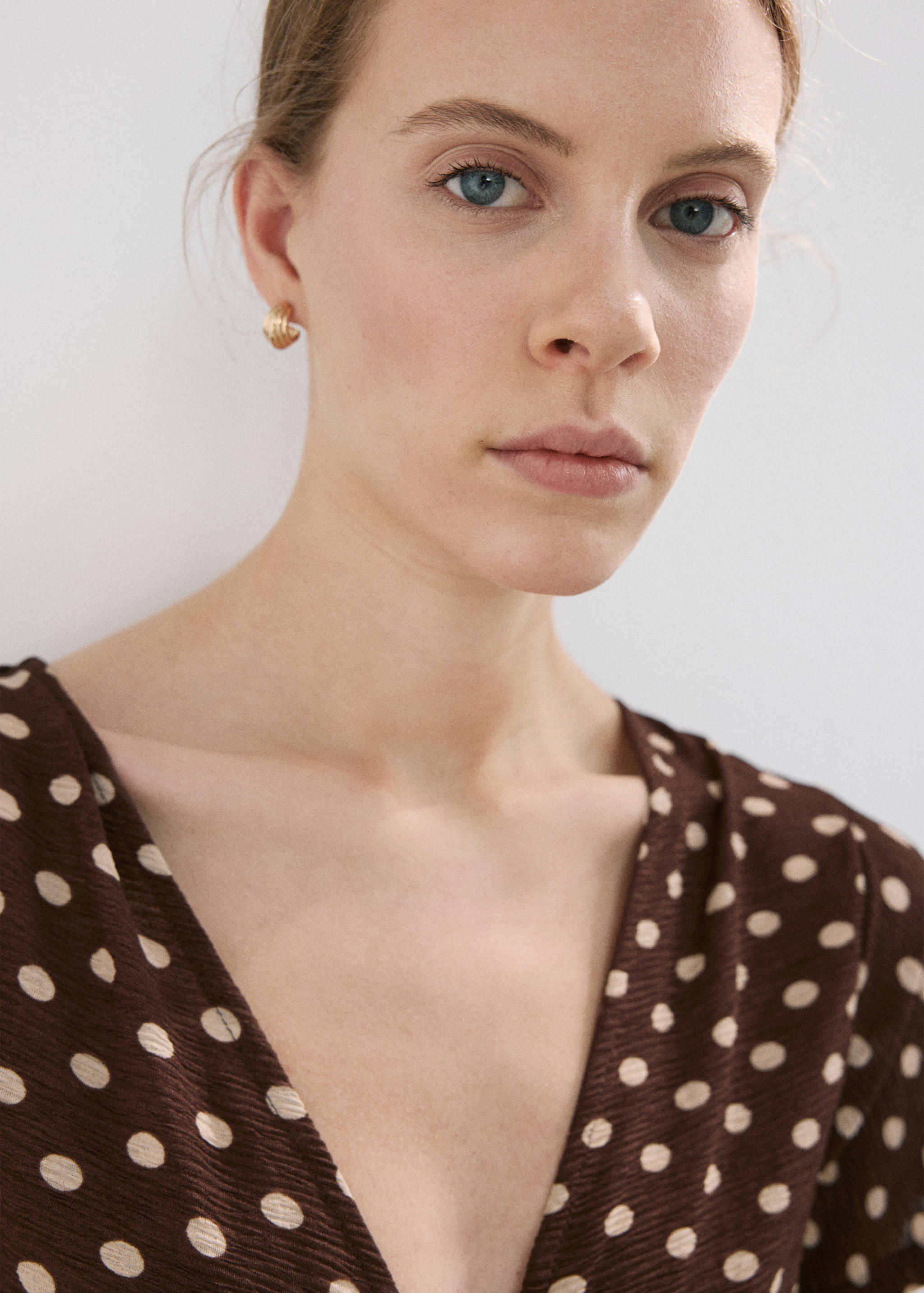 Robe de grossesse texturée à pois - Détail de l'article 1