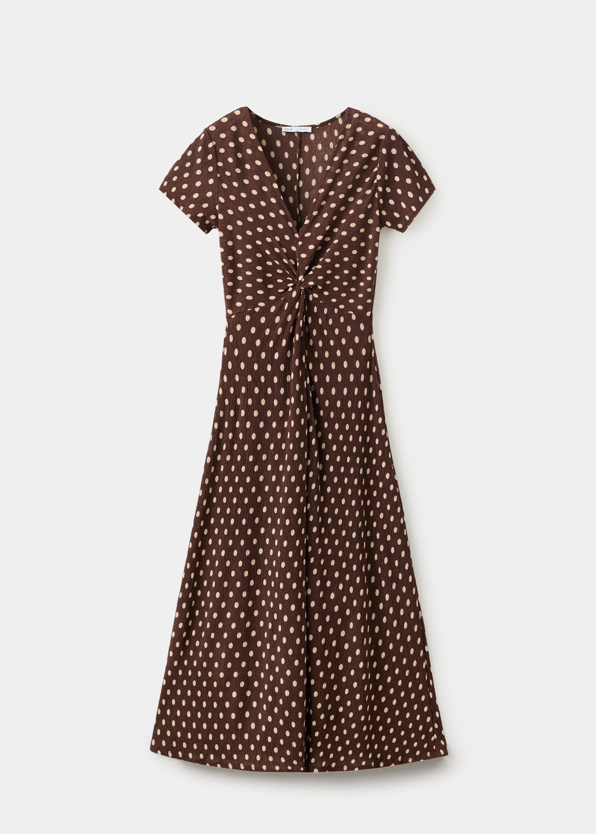 Robe de grossesse texturée à pois - Article sans modèle