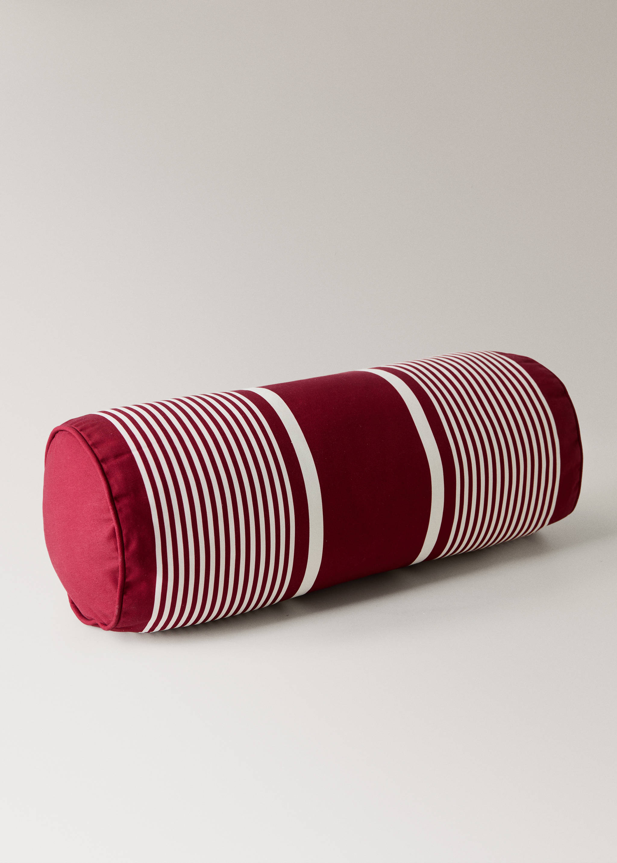 Waterproof striped bolster cushion 20x50 cm - Details of the article 1