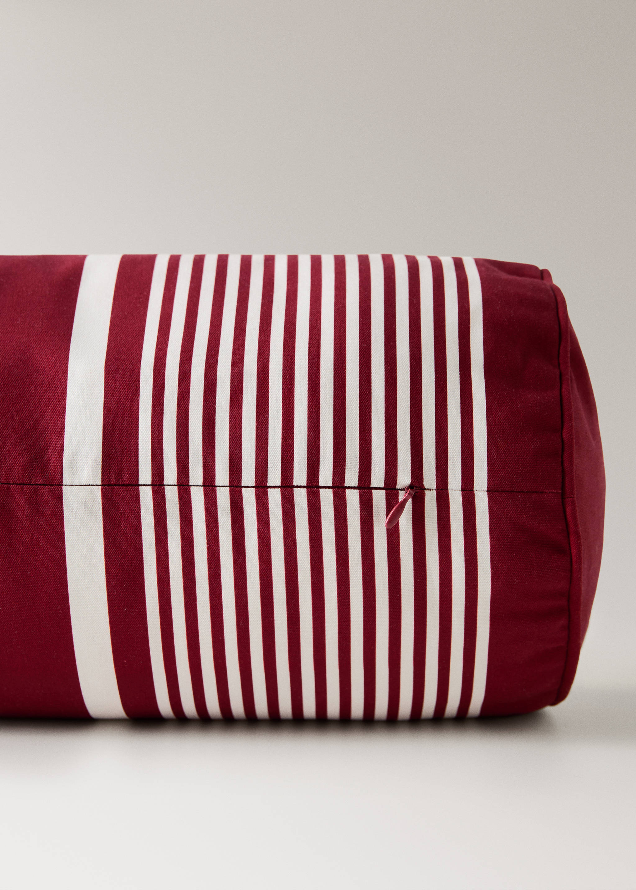 Waterproof striped bolster cushion 20x50 cm - Details of the article 2