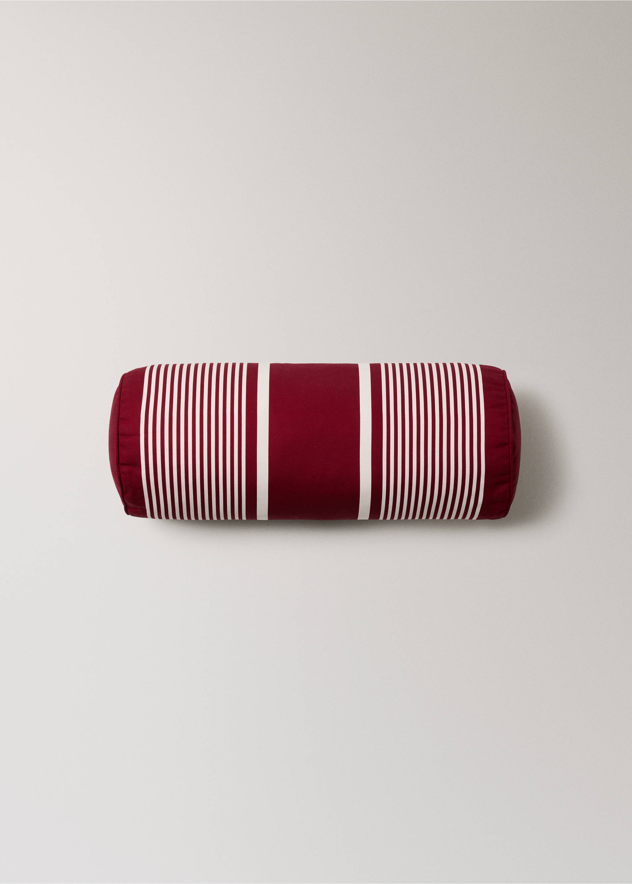 Wasserdichter Bolster-Kissen mit Streifen 20x50 cm - Artikel ohne Model, Rot. Ref: 27065832-00.