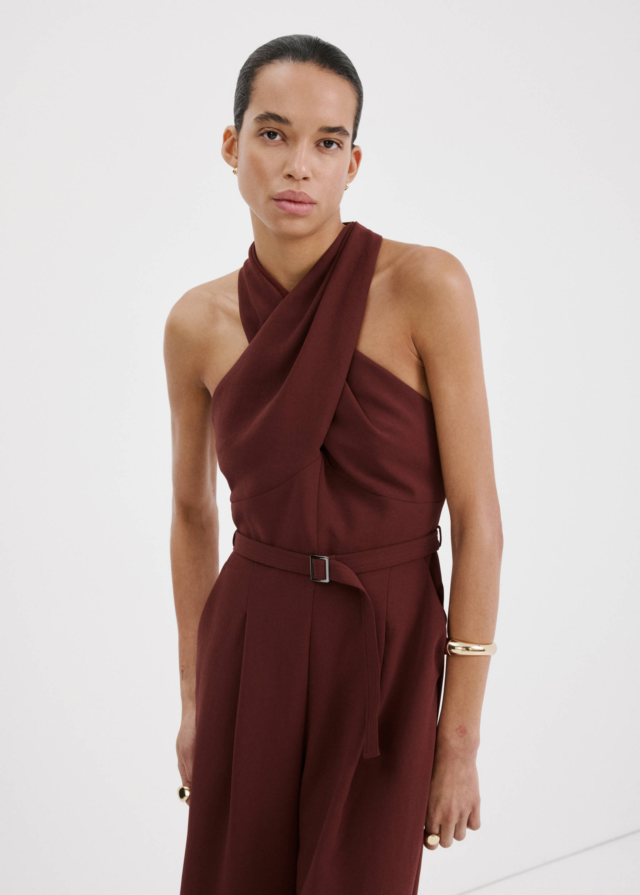 Belt wrap jumpsuit - Medium plane
