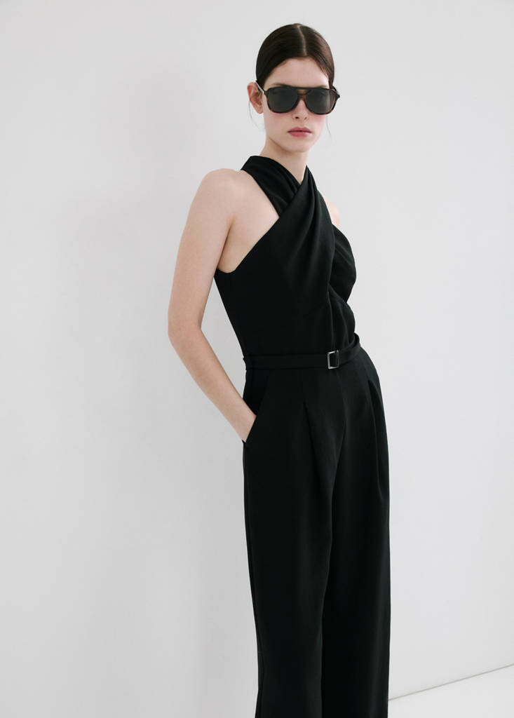 Belt wrap jumpsuit