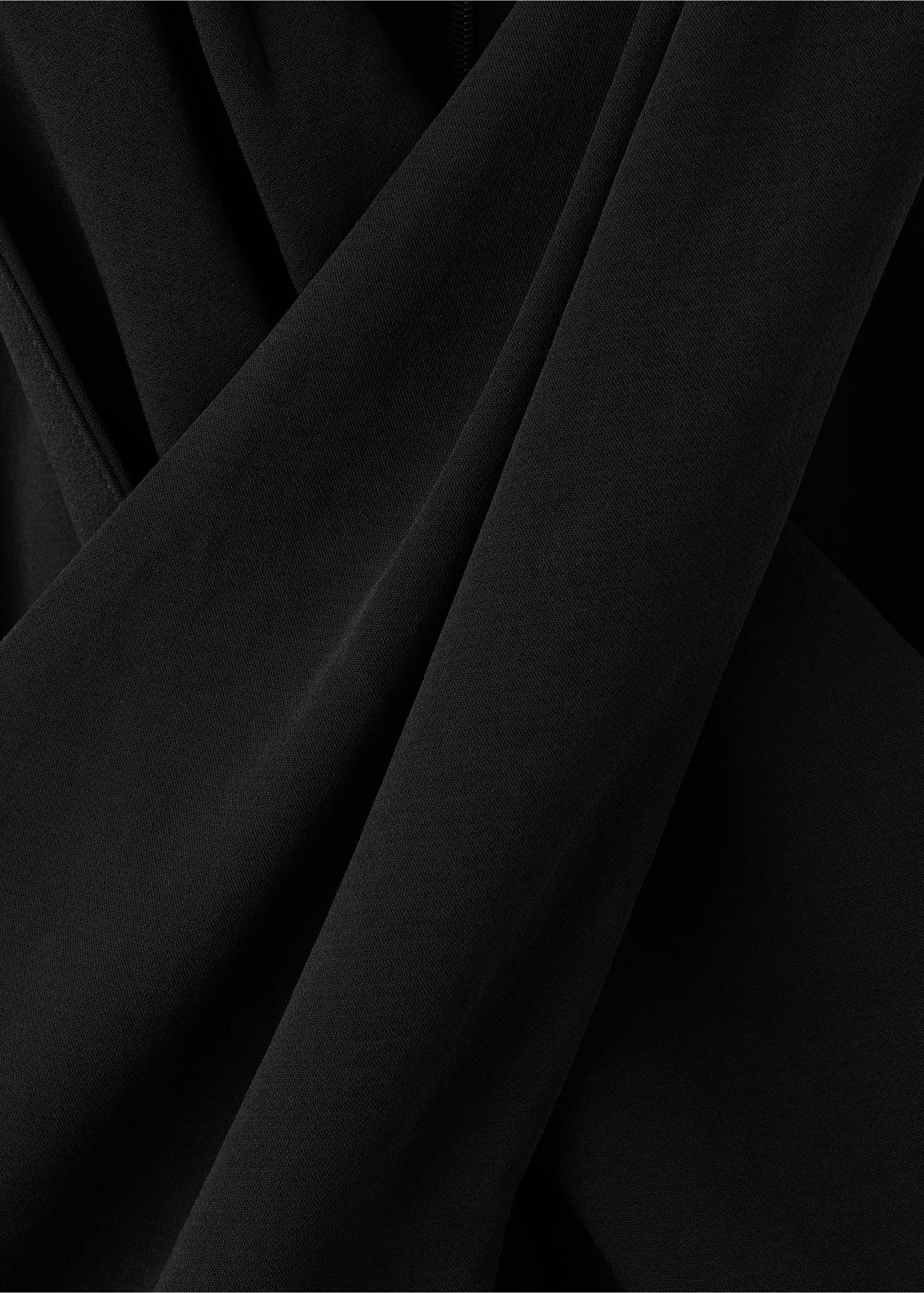 Combinaison cache-cœur ceinture - Détail de l'article 8, Noir. Ref: 27065833-00.