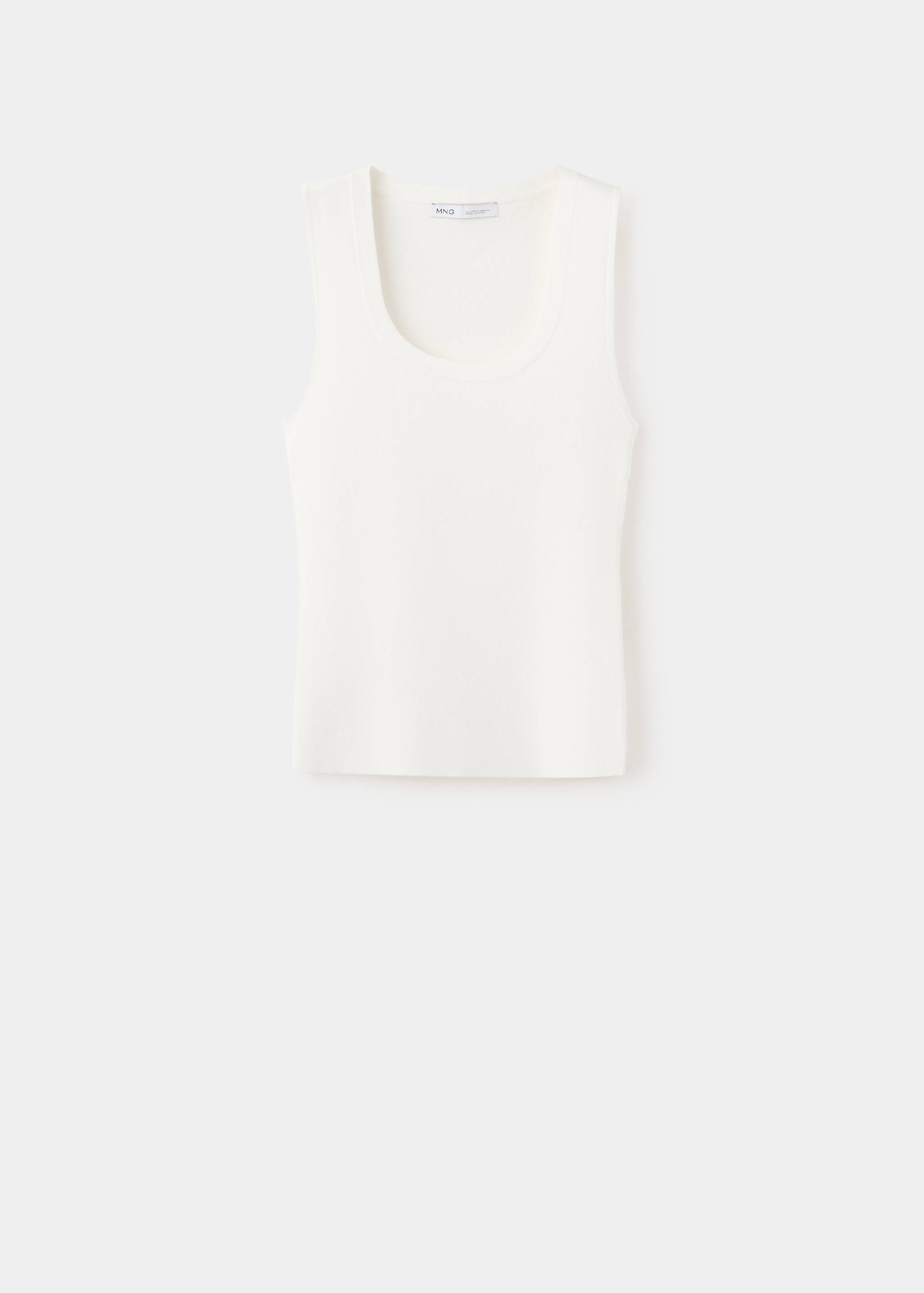 Round-neck knitted top - Article without model