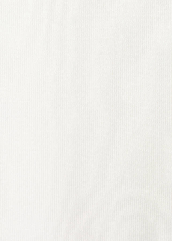 Round-neck knitted top — Ecru