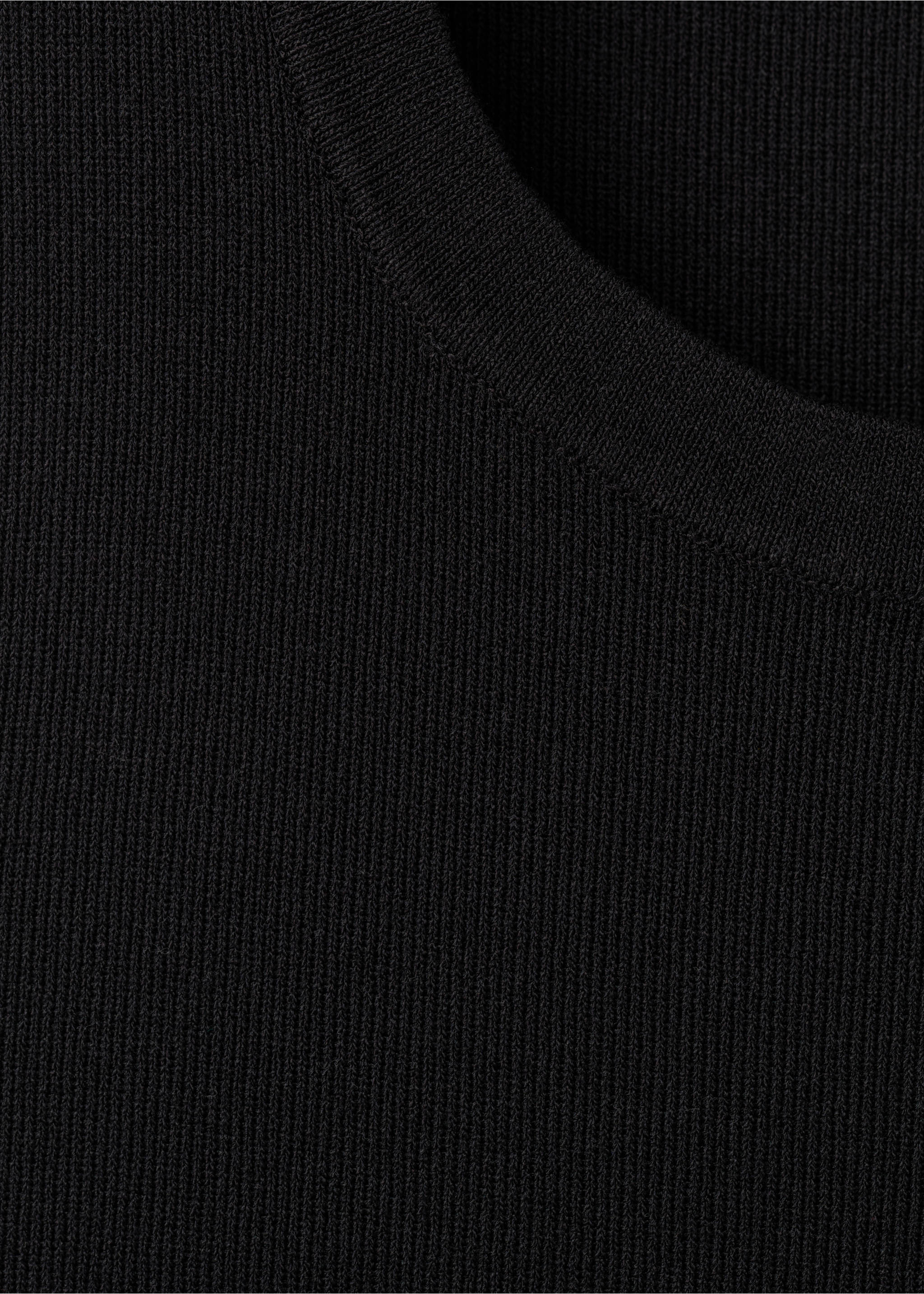 Top maille coton lin - Détail de l'article 8, Noir. Ref: 27065834-00.