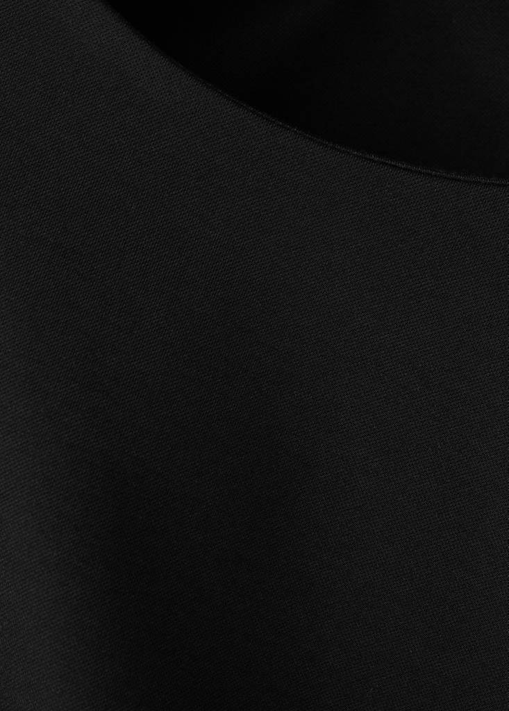 T-shirt with gathered details — Black