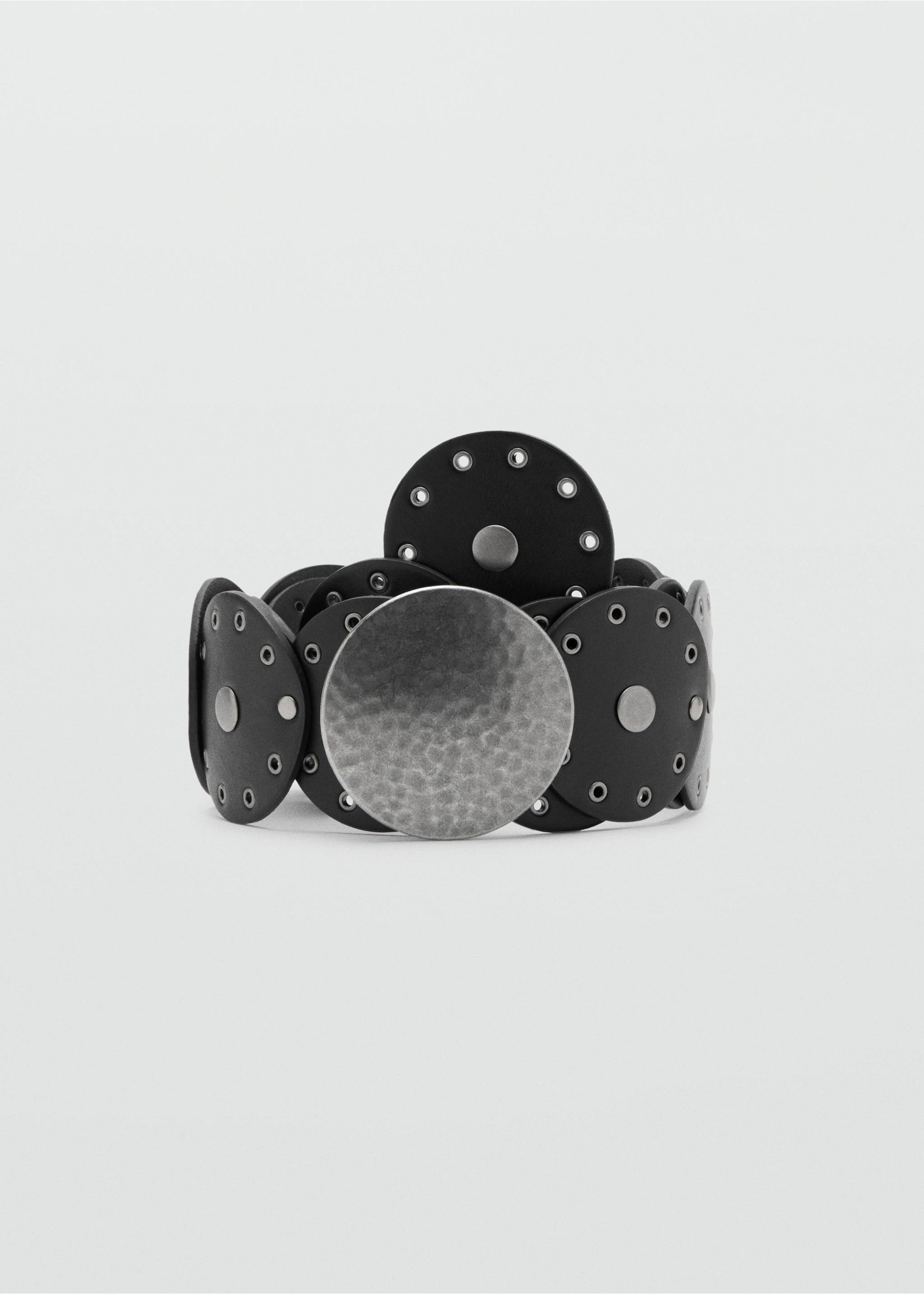 Studded belt - Article without model, Black. Ref: 27065837-00.