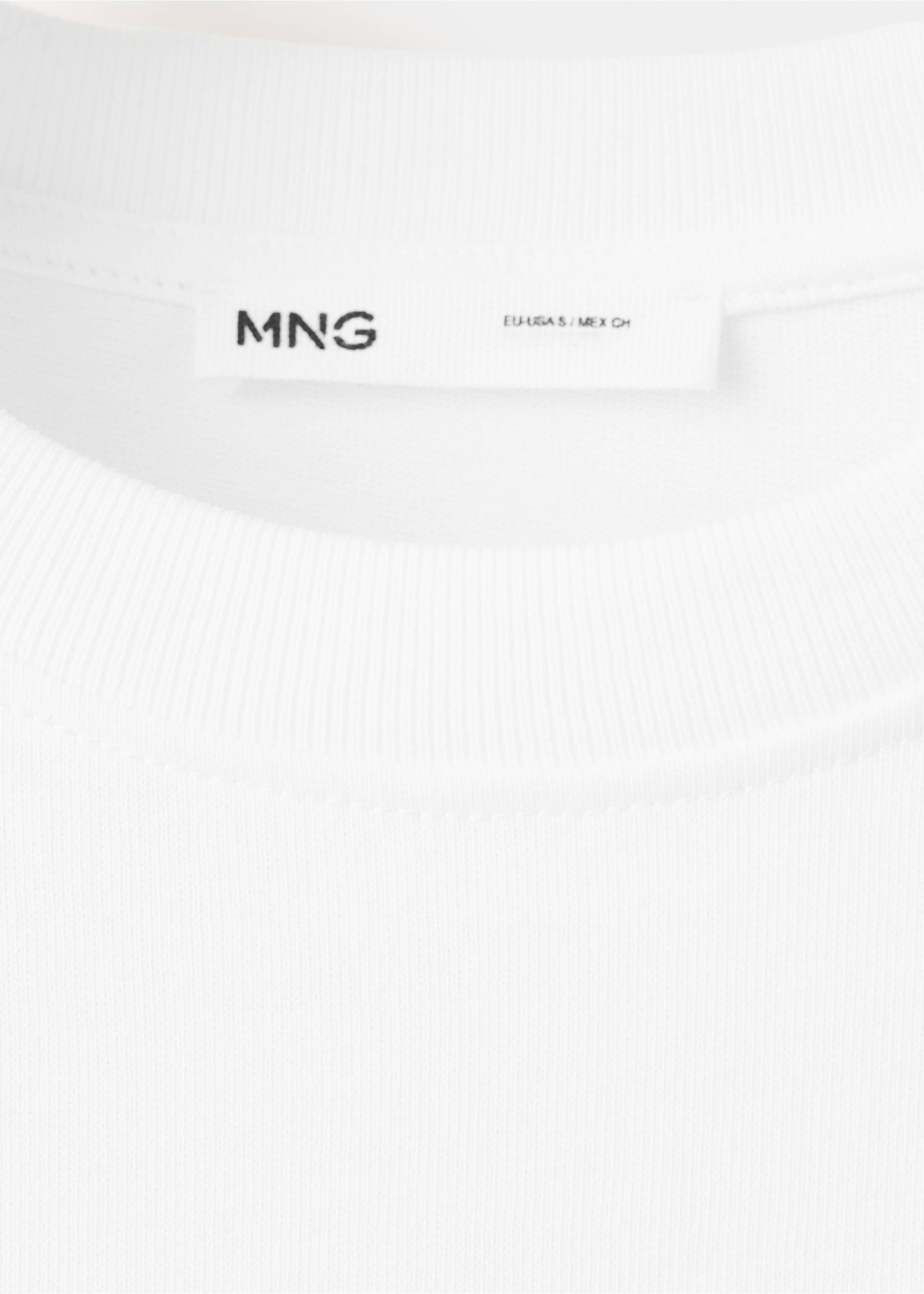 Oversize Baumwoll-T-Shirt - Detail des Artikels 8, Weiß. Ref: 27065838-00.