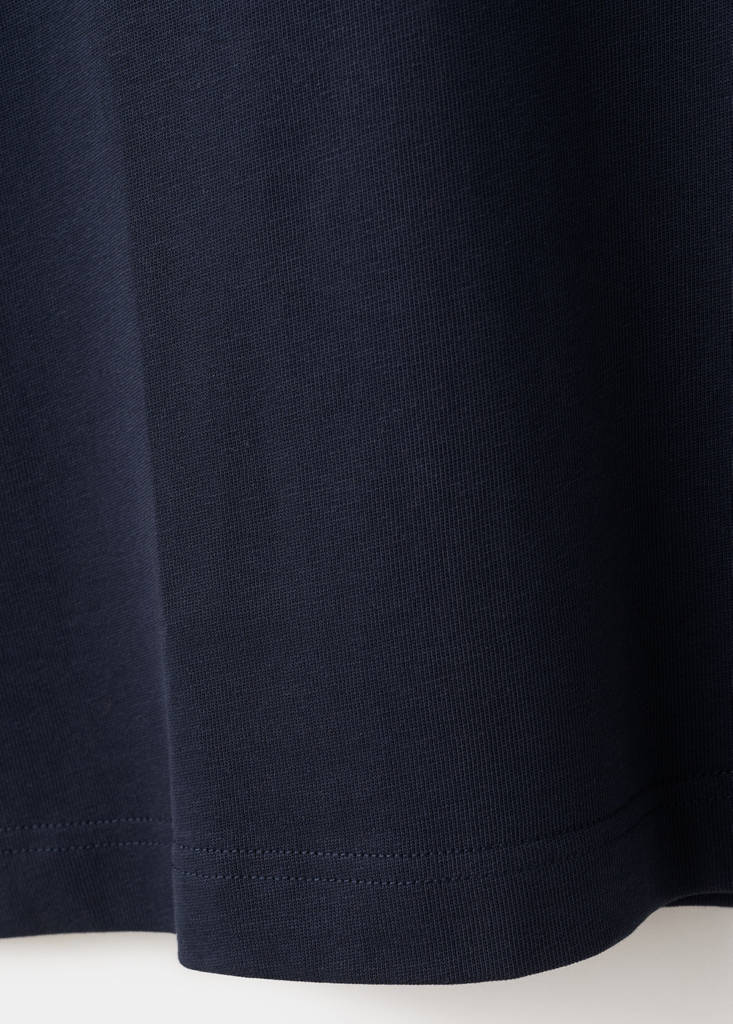 Oversized cotton t-shirt — Dark Navy