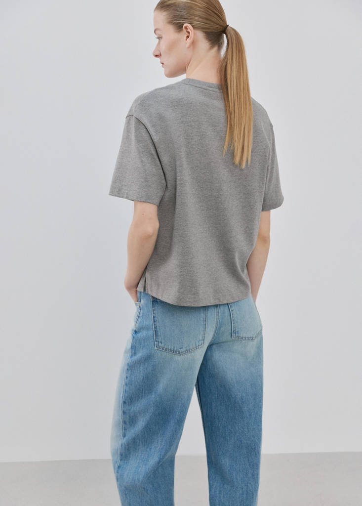 Oversized cotton t-shirt — Medium Heather Grey