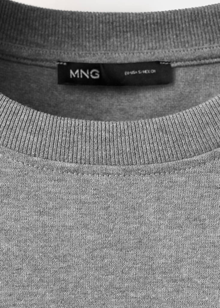 Oversized cotton t-shirt — Medium Heather Grey