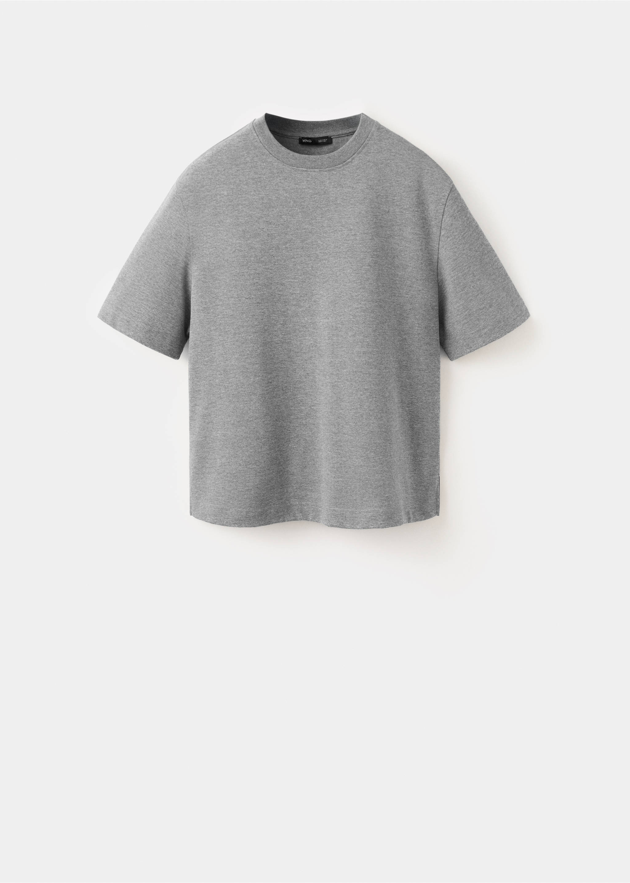 Oversized cotton t-shirt - Article without model, Medium Heather Grey. Ref: 27065838-00.
