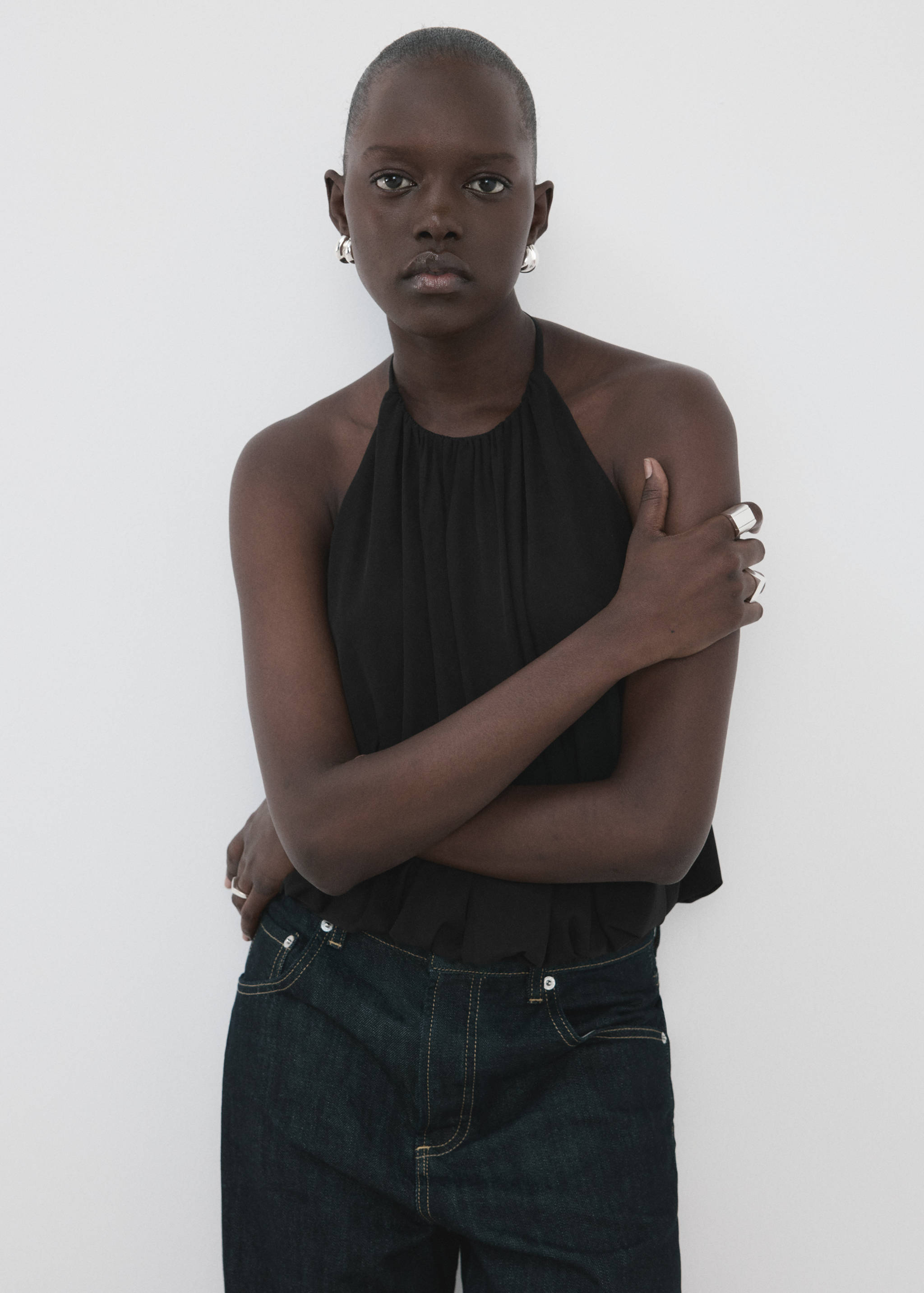 Halter balloon effect body - Medium plane