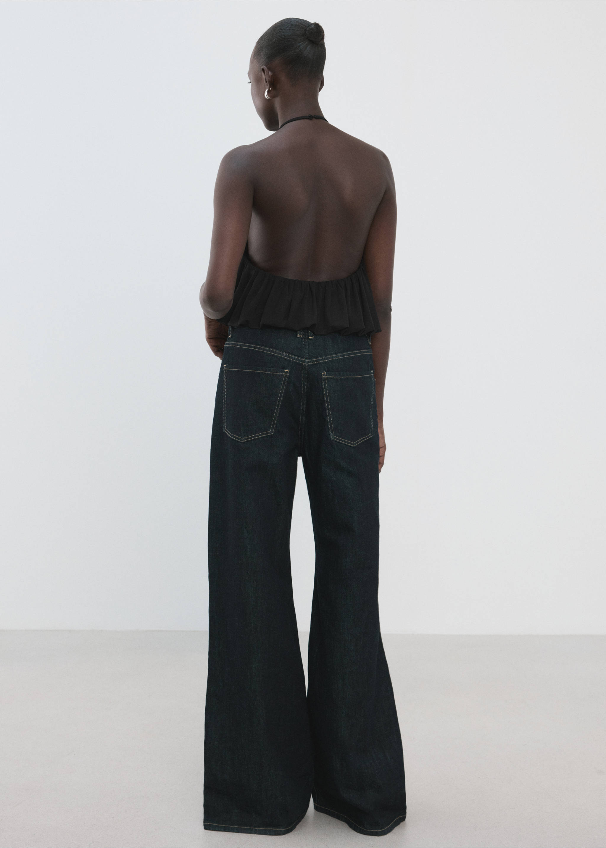 Body halter effet ballon - Verso de l’article, Noir. Ref: 27065841-00.