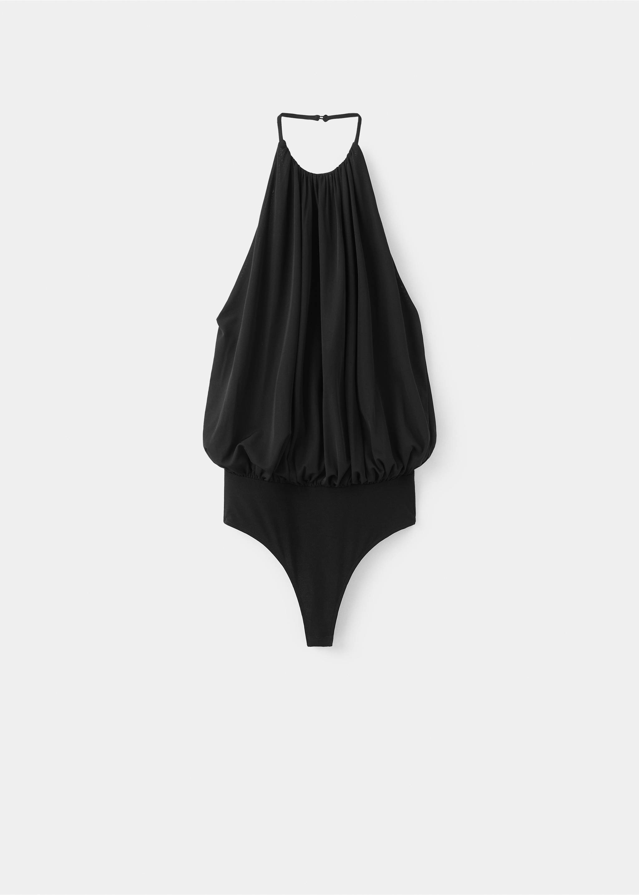 Halter balloon effect body - Article without model, Black. Ref: 27065841-00.