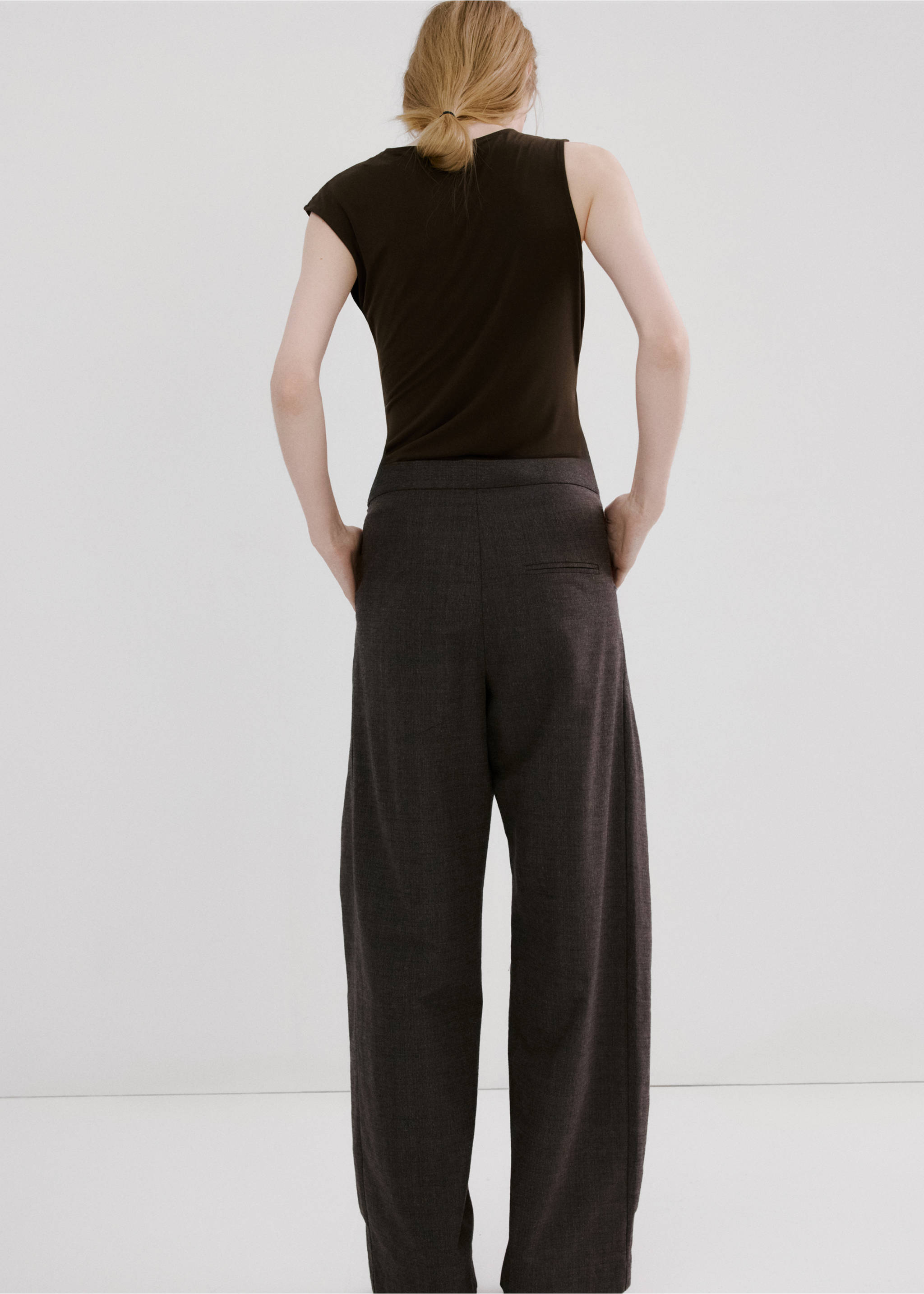 Top détail métallique - Verso de l’article, Marron. Ref: 27065844-00.