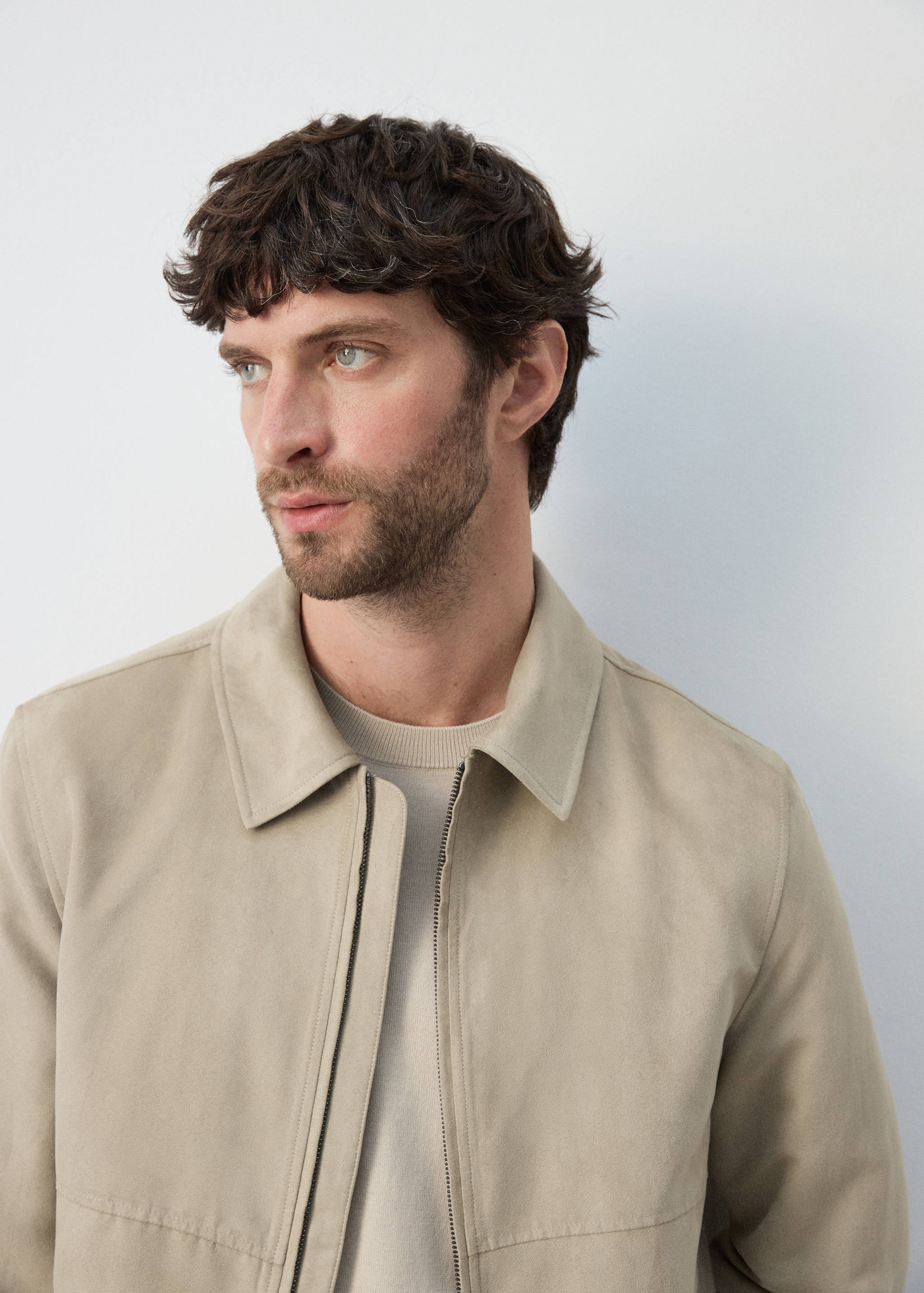 Suede effect jacket - Details of the article 1
