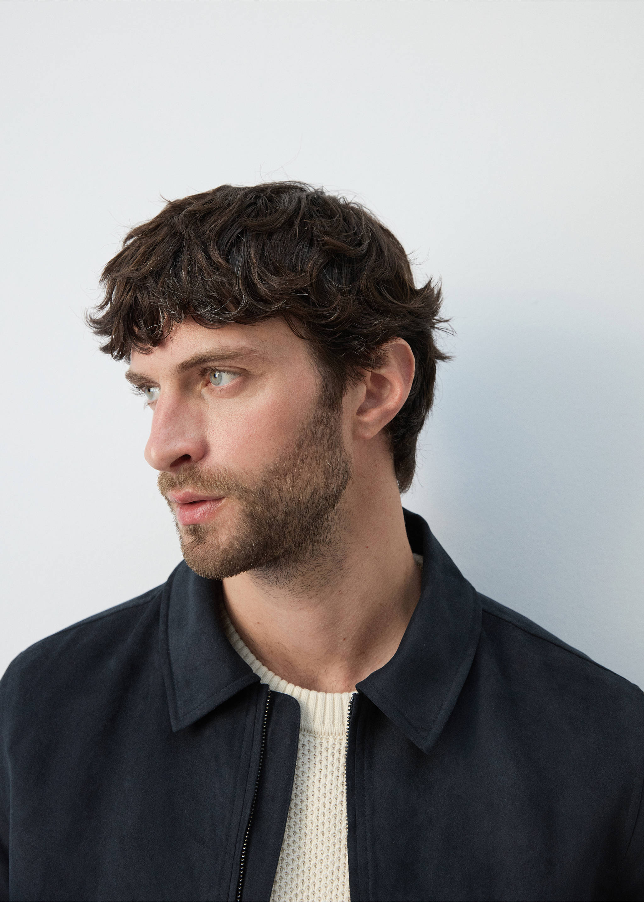 Chaqueta efecto ante - Detalle del artículo 1, Azul marino. Ref: 27065928-00.