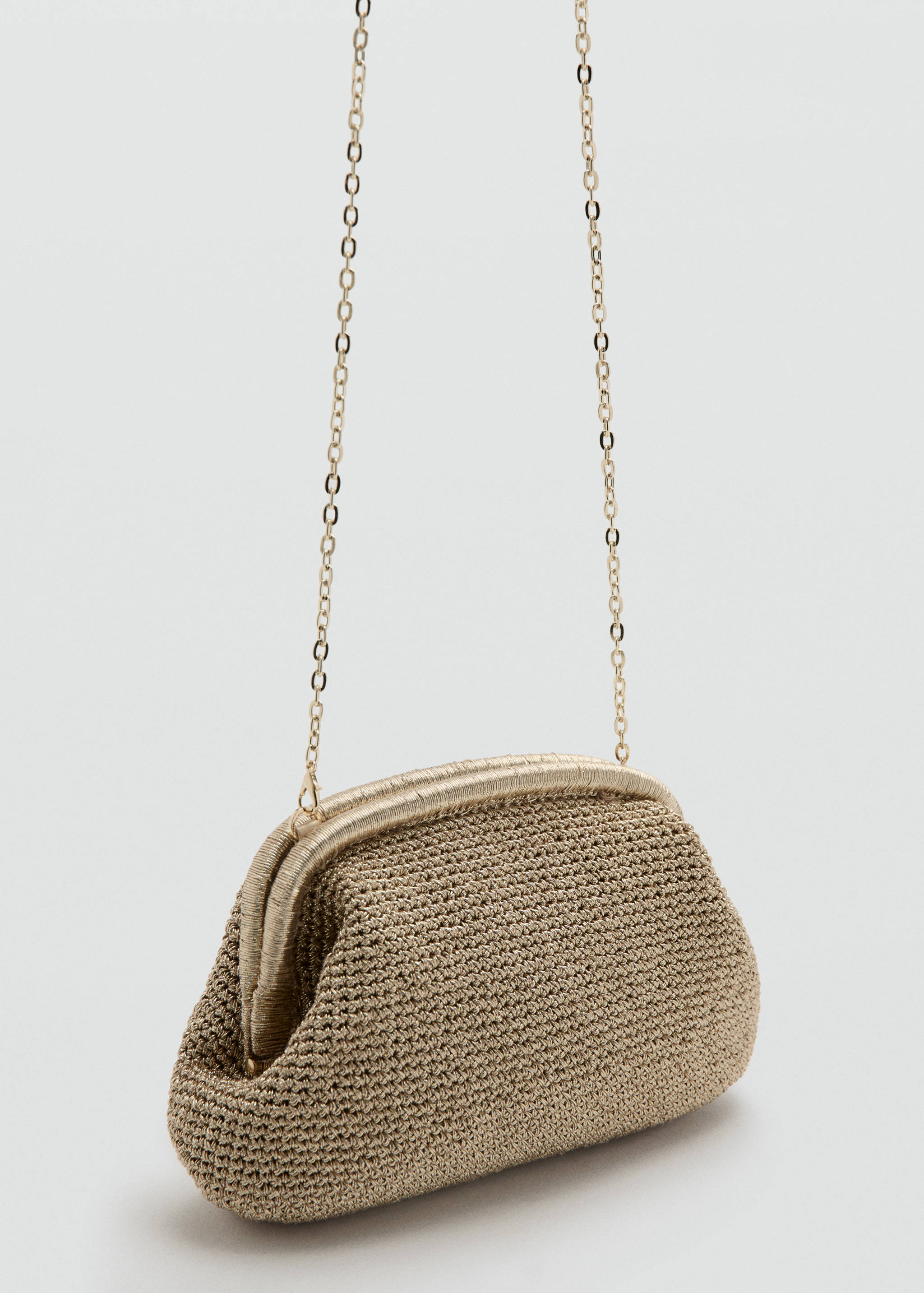 Lurex clutch bag - Medium plane