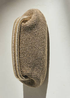 Lurex clutch bag — Gold 4