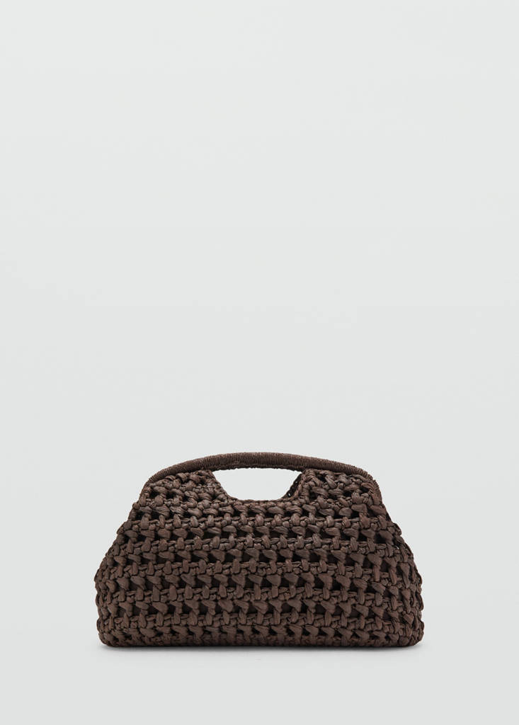 Natural fibre handbag — Chocolate