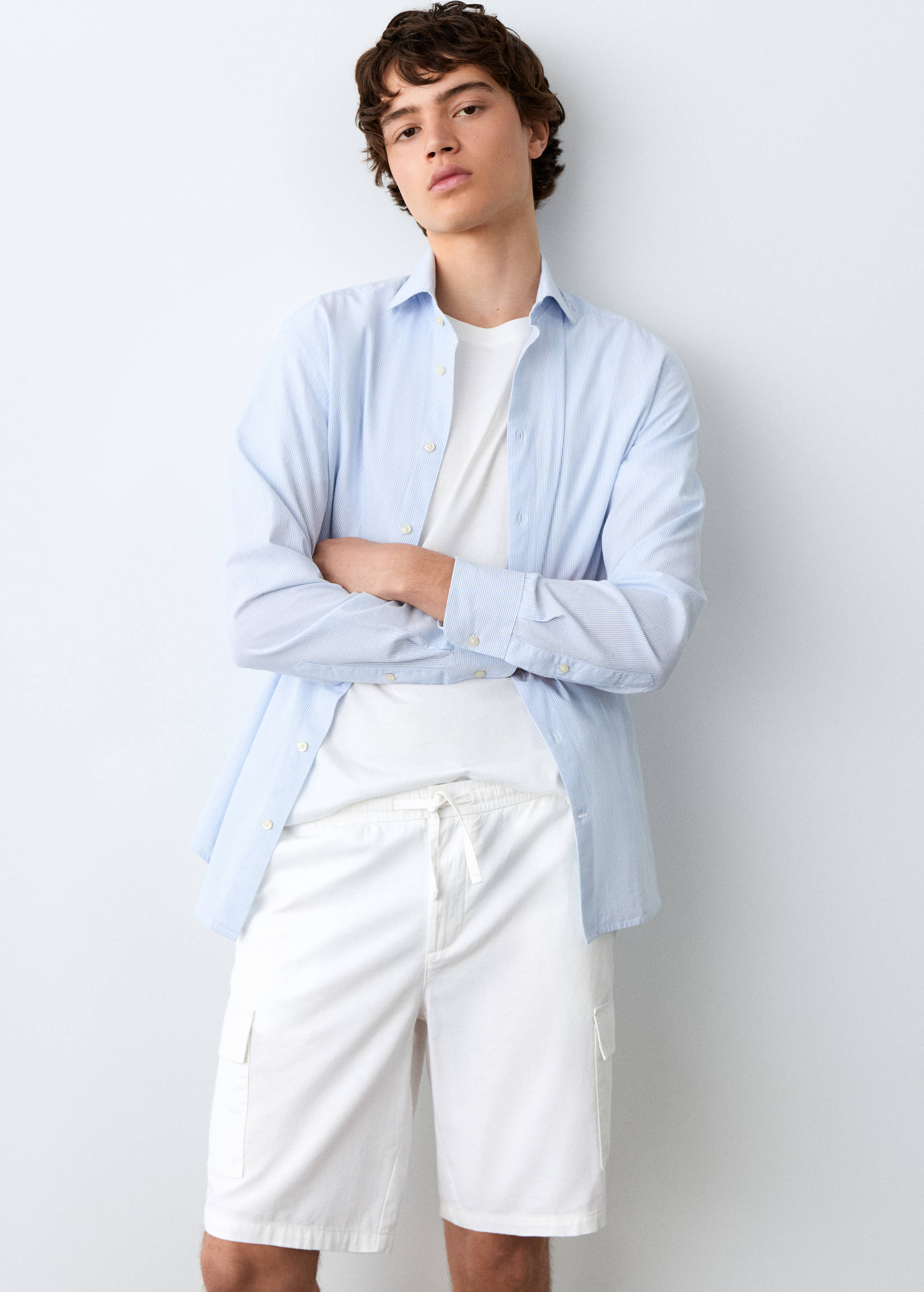 Bermuda cargo coton lin - Détail de l'article 1