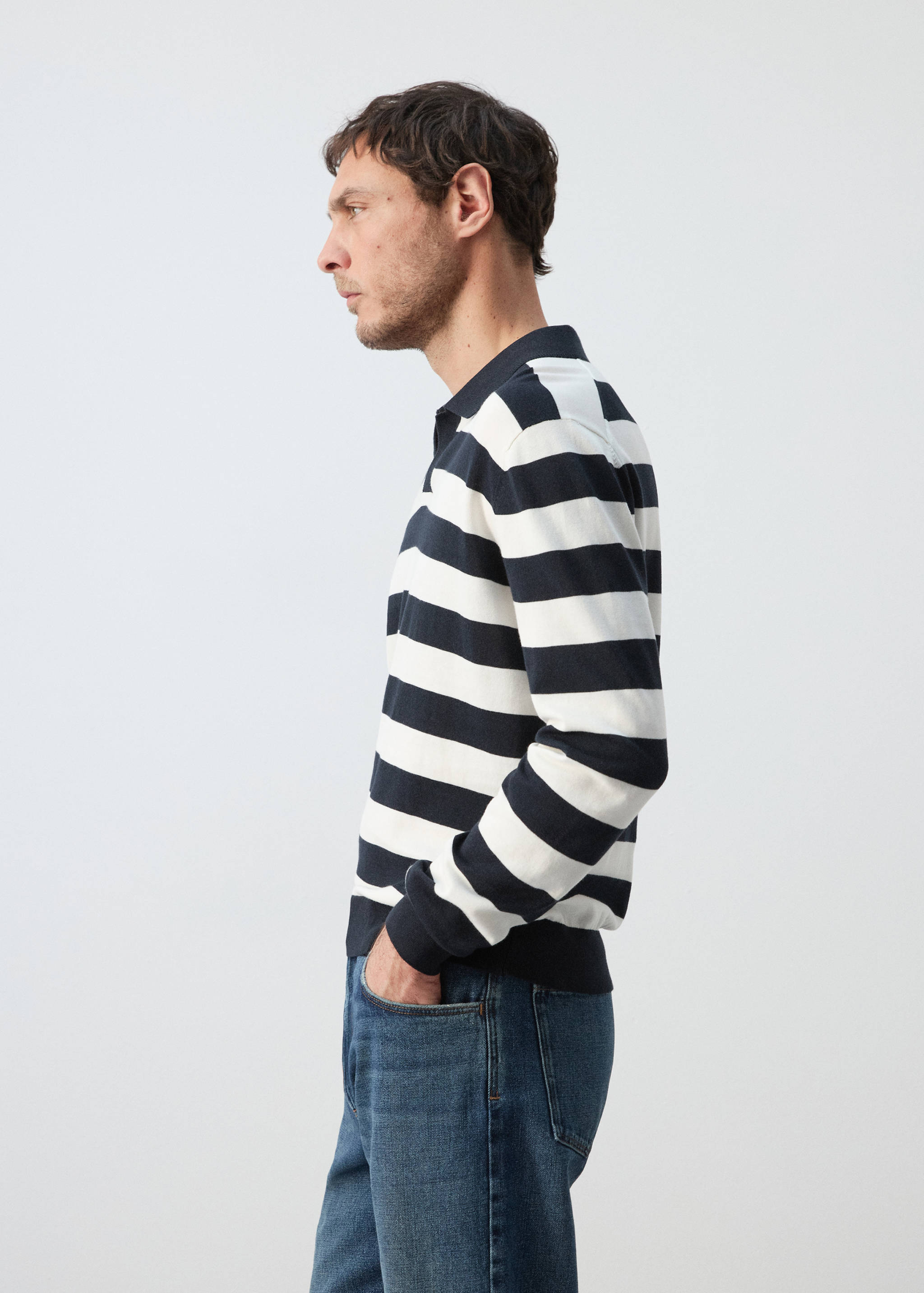 Fijngebreide polotrui van 100% katoen - Detail van het artikel 6