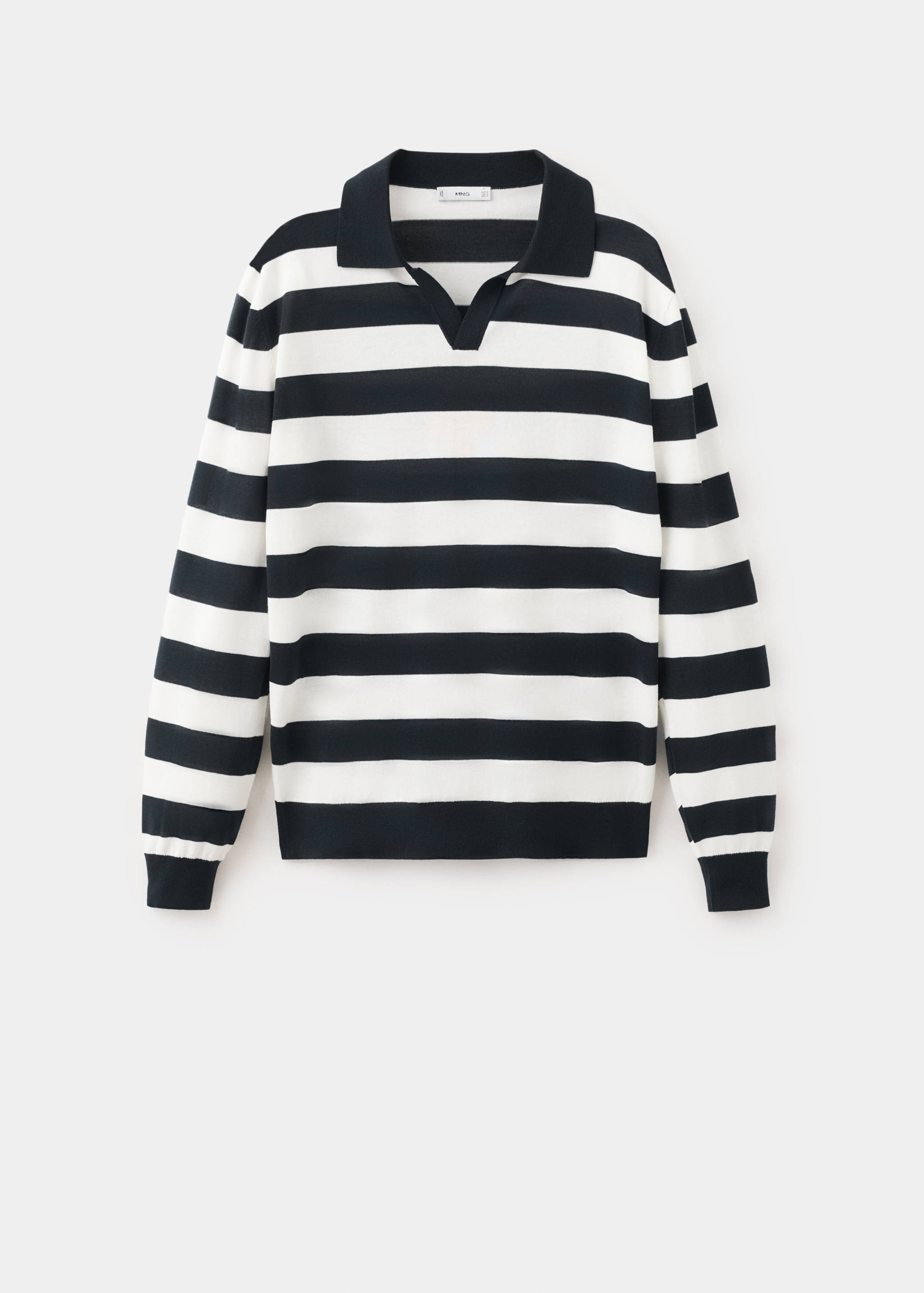 Pull polo maille fine 100 % coton - Article sans modèle