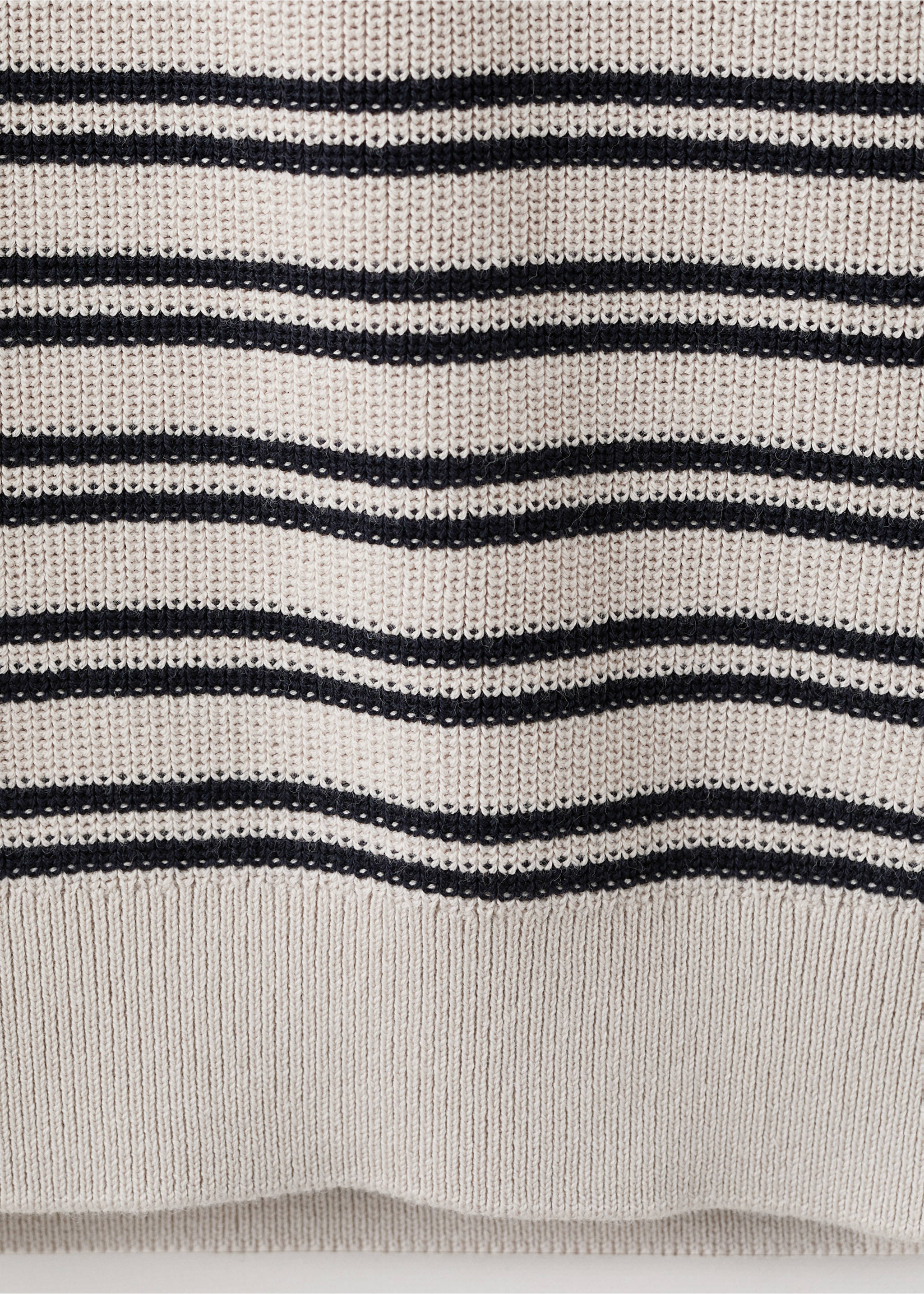 100% cotton striped jersey polo shirt - Details of the article 0, Beige. Ref: 27065938-00.