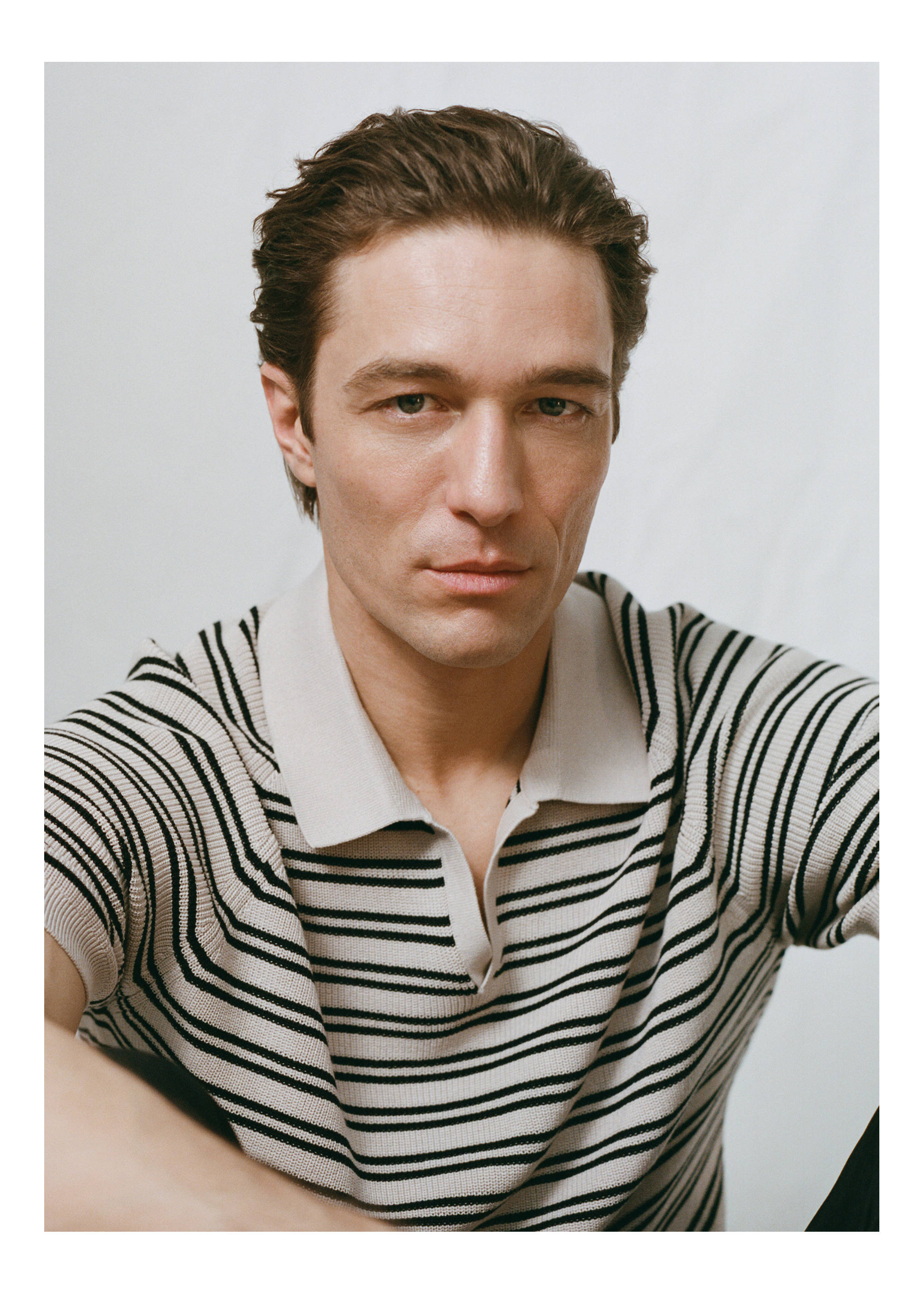 100% cotton striped jersey polo shirt - Details of the article 3, Beige. Ref: 27065938-00.