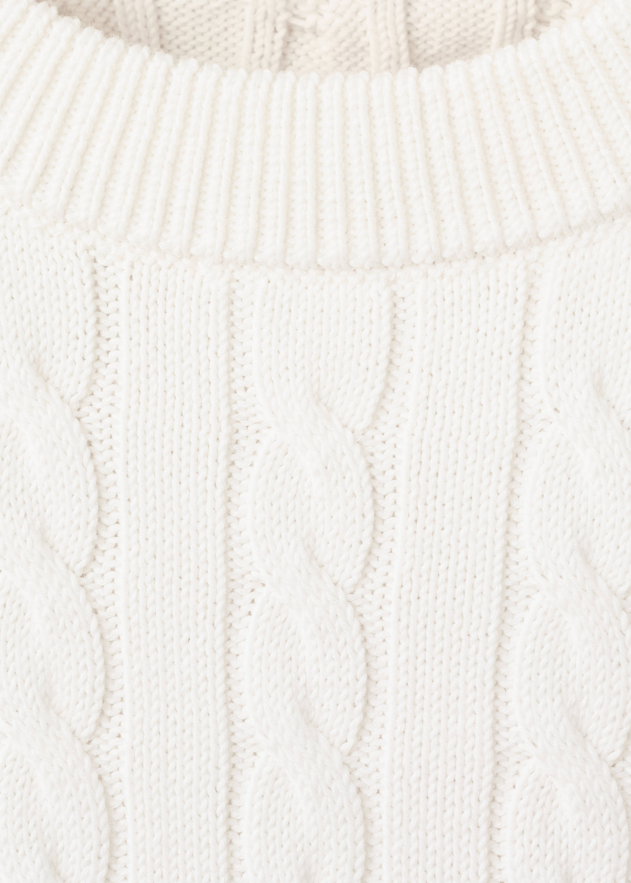 Pullover aus 100 % Baumwolle mit Zopfmuster - Detail des Artikels 8