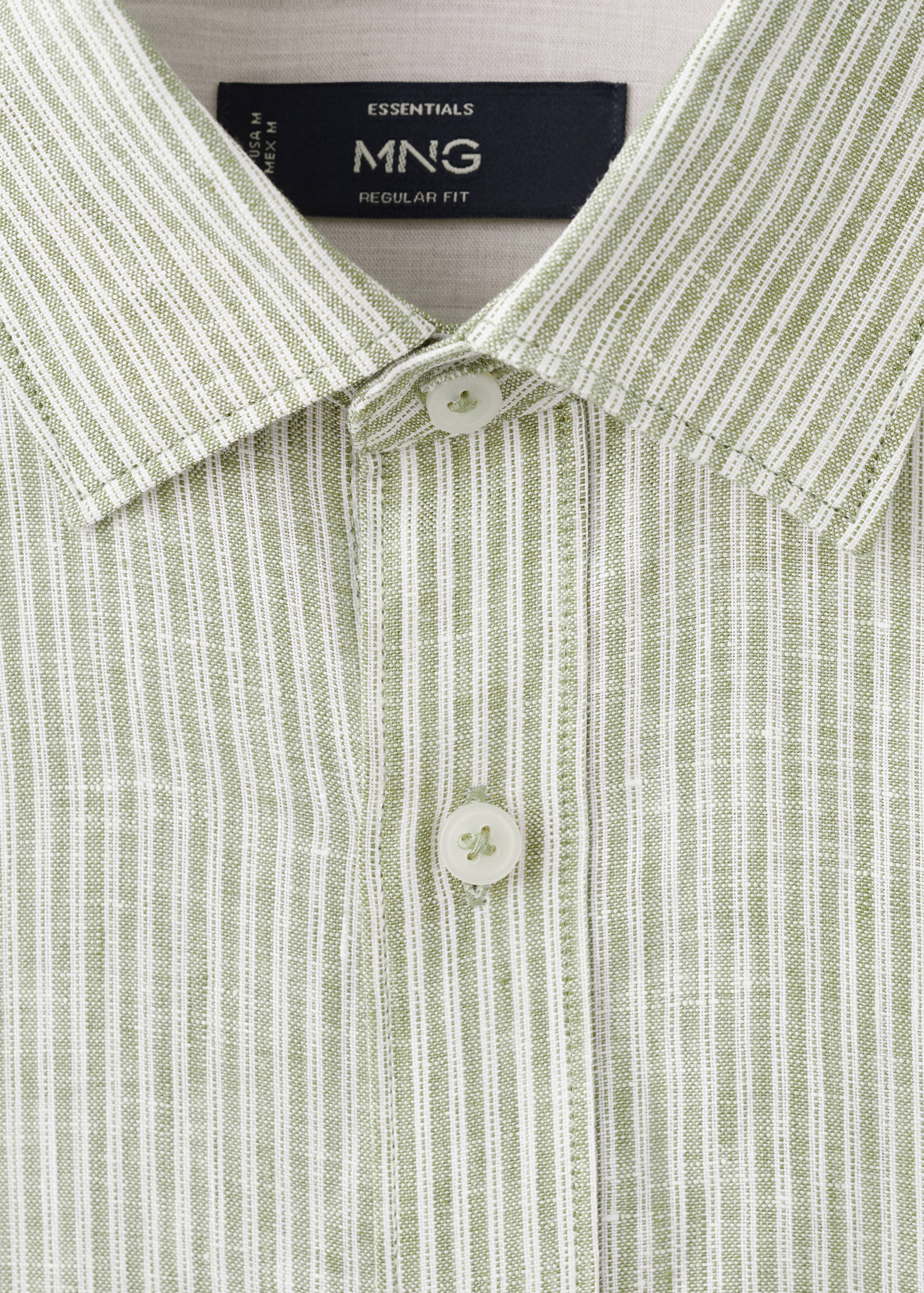 Рубашка regular fit 100% лен - Деталь изделия 8