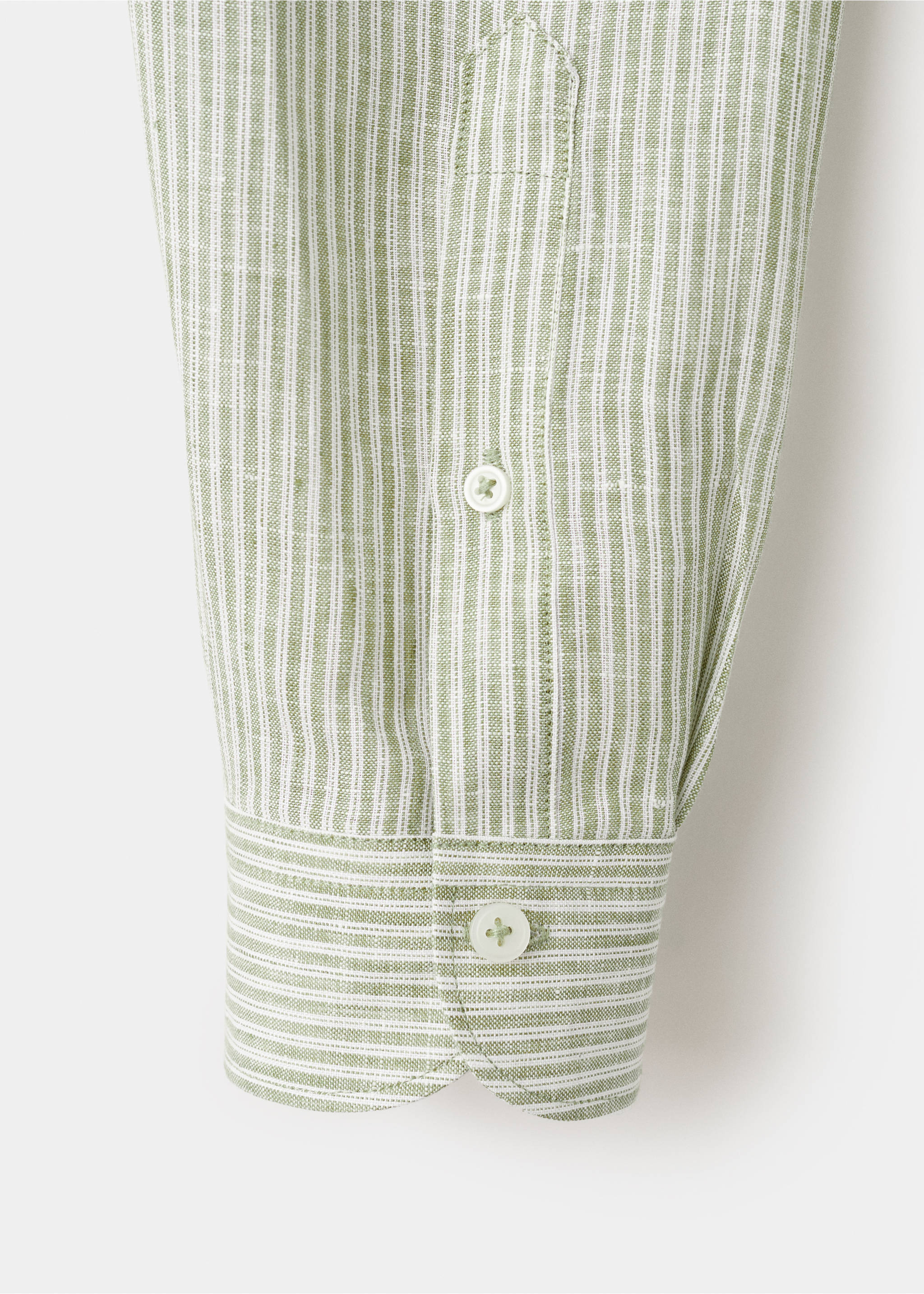 Рубашка regular fit 100% лен - Деталь изделия 0, Хаки. Ref: 27065940-00.