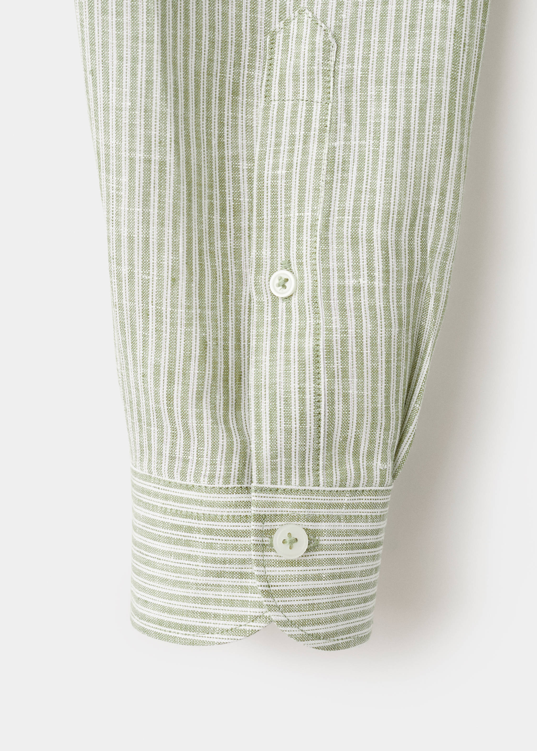 Рубашка regular fit 100% лен - Деталь изделия 0