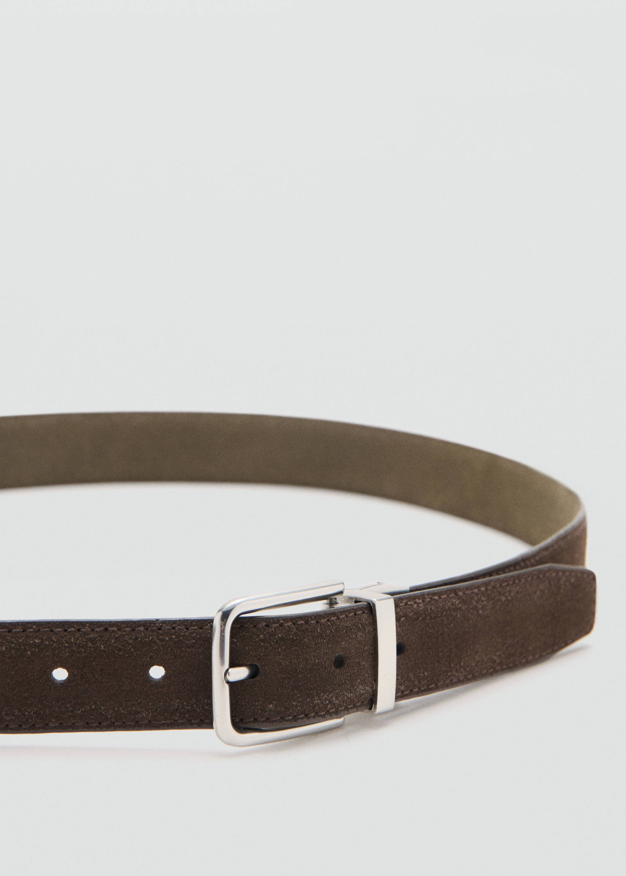 Buckle leather belt - Medium plane
