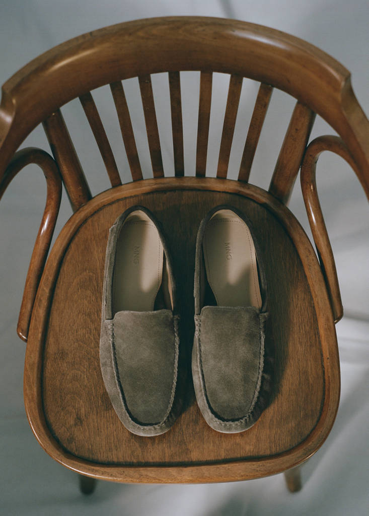 Suede driving shoes — Khaki