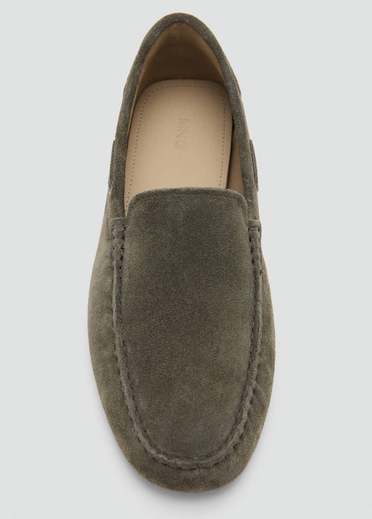 Suede driving shoes — Khaki