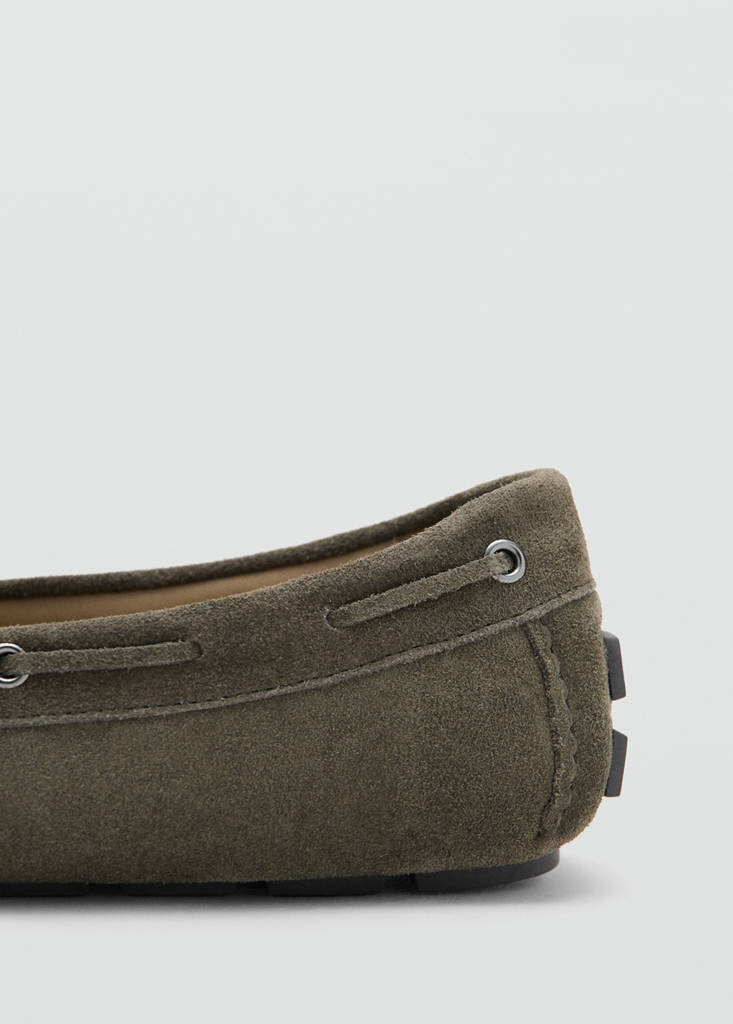 Suede driving shoes — Khaki