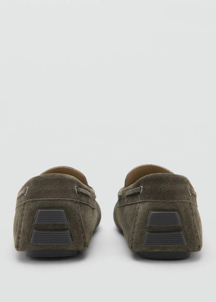 Suede driving shoes — Khaki