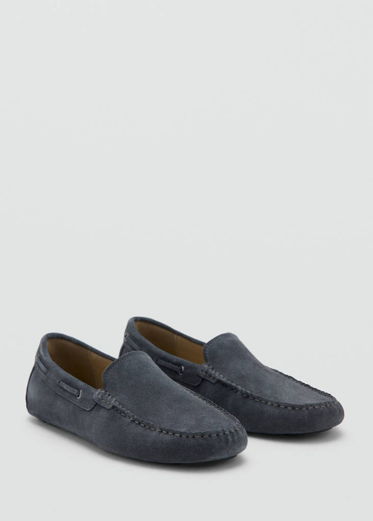 Suede driving shoes — Grey
