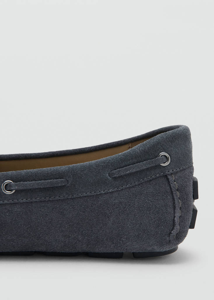 Suede driving shoes — Grey
