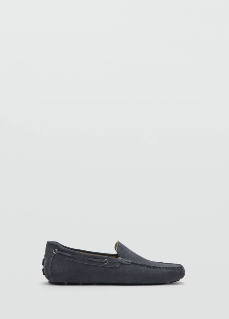 Suede driving shoes — Grey